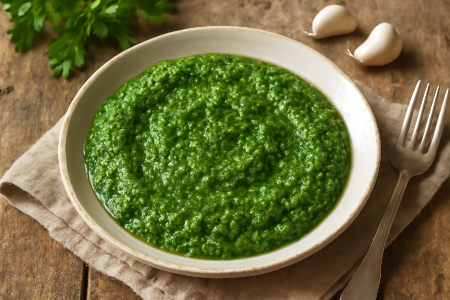 Pesto di prezzemolo e aglio