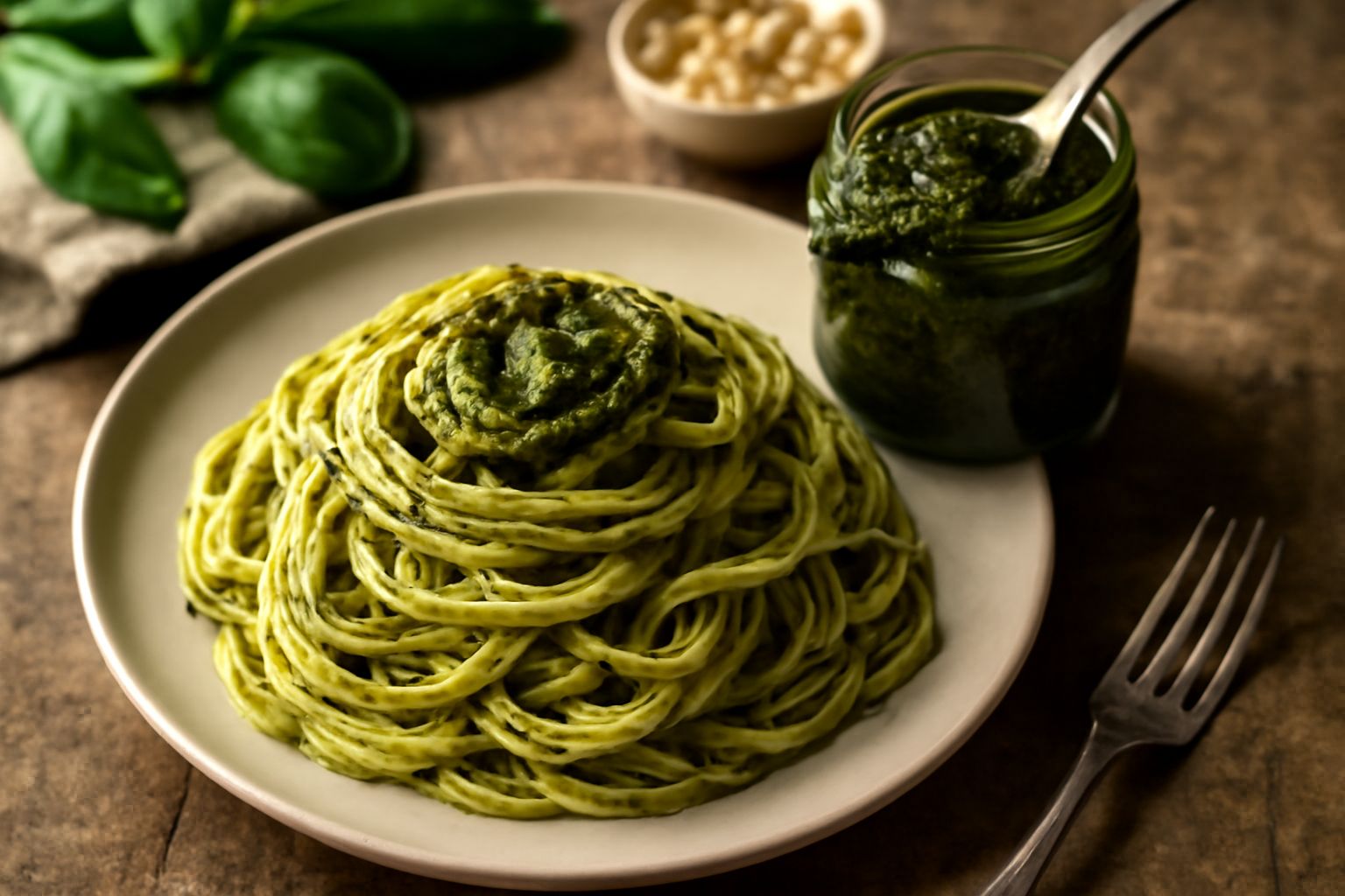 Pesto genovese conservato