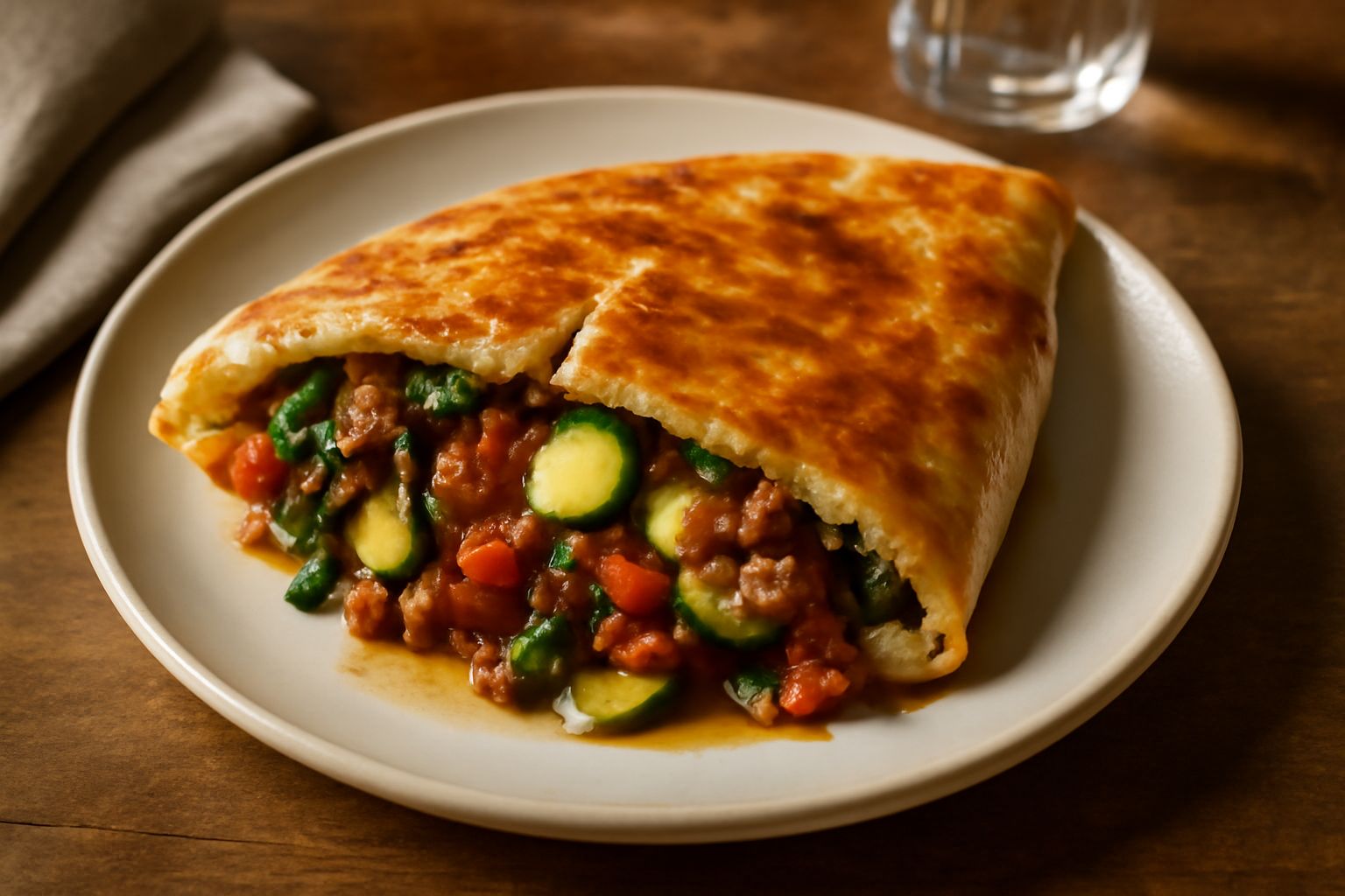 Piada ripiena di avanzi