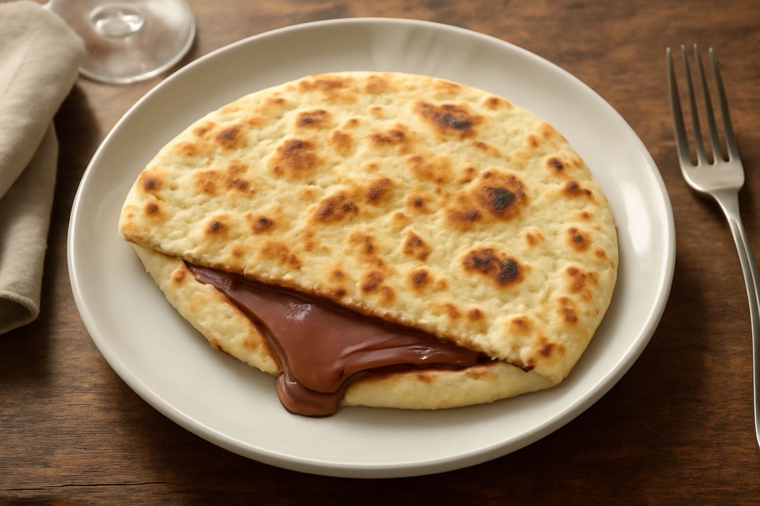 Piadina dolce con nutella