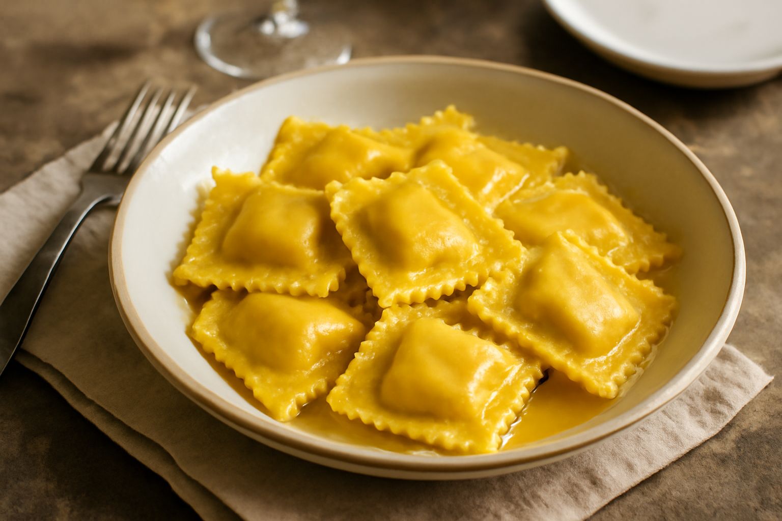 Piatto di pasta ripiena forlivese