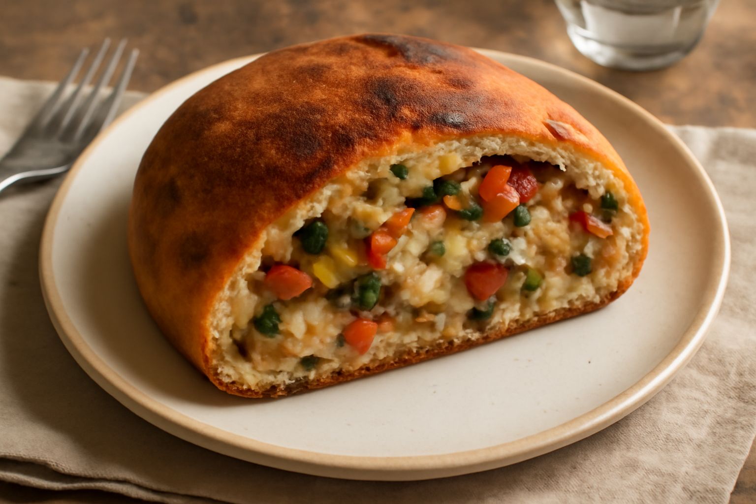 Pitta con gli avanzi