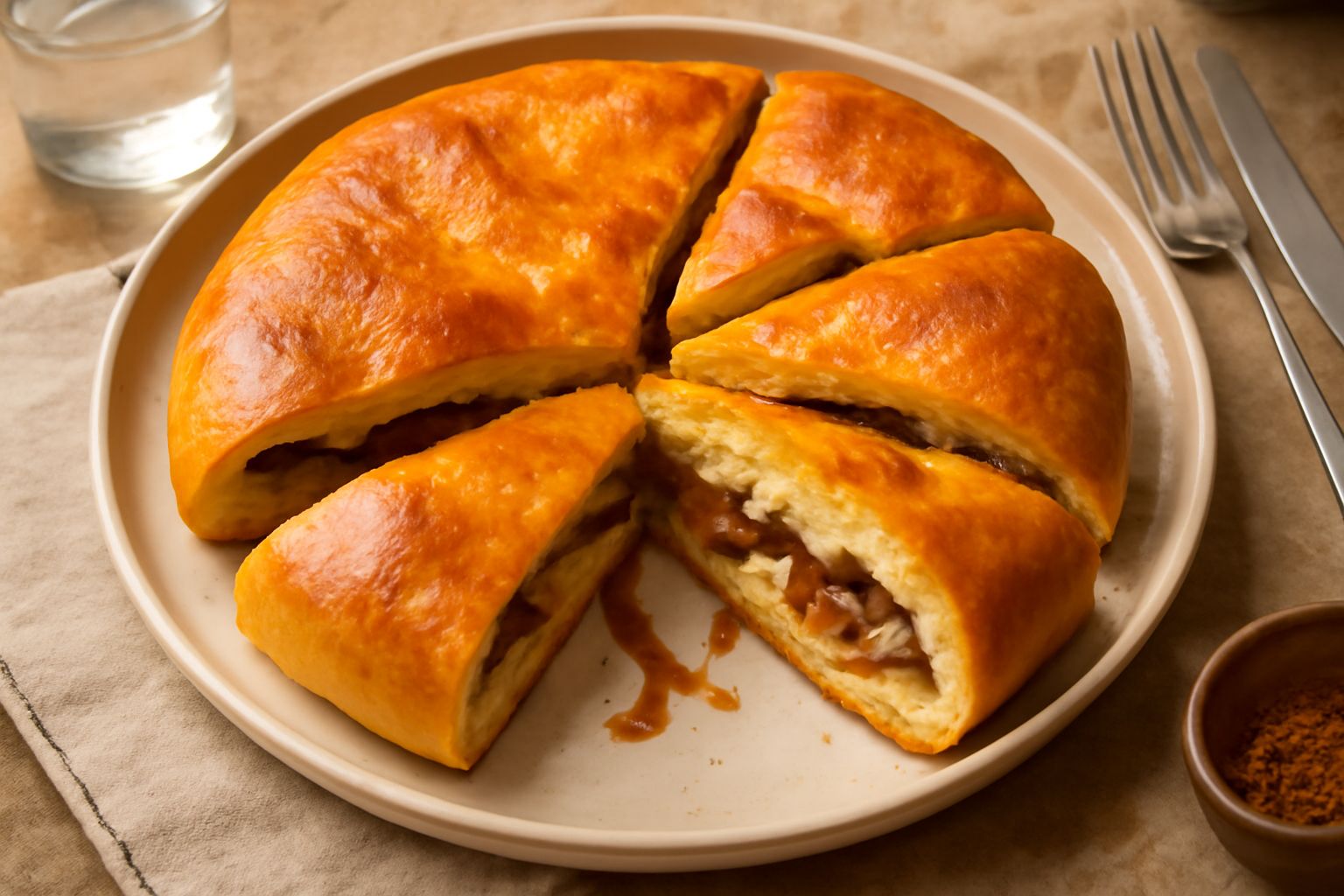Pitta con le cipolle