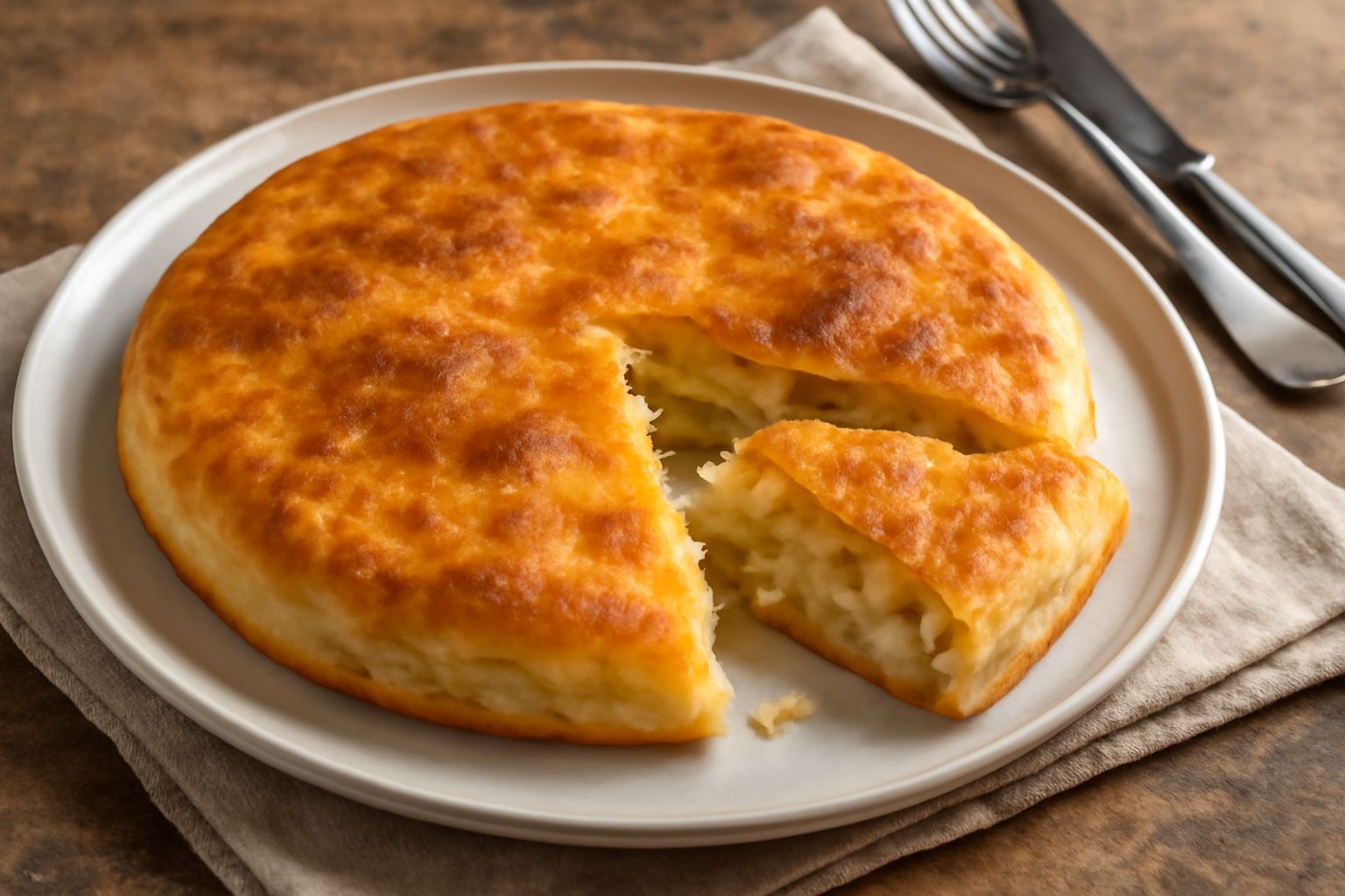 Pitta di patate e cipolla