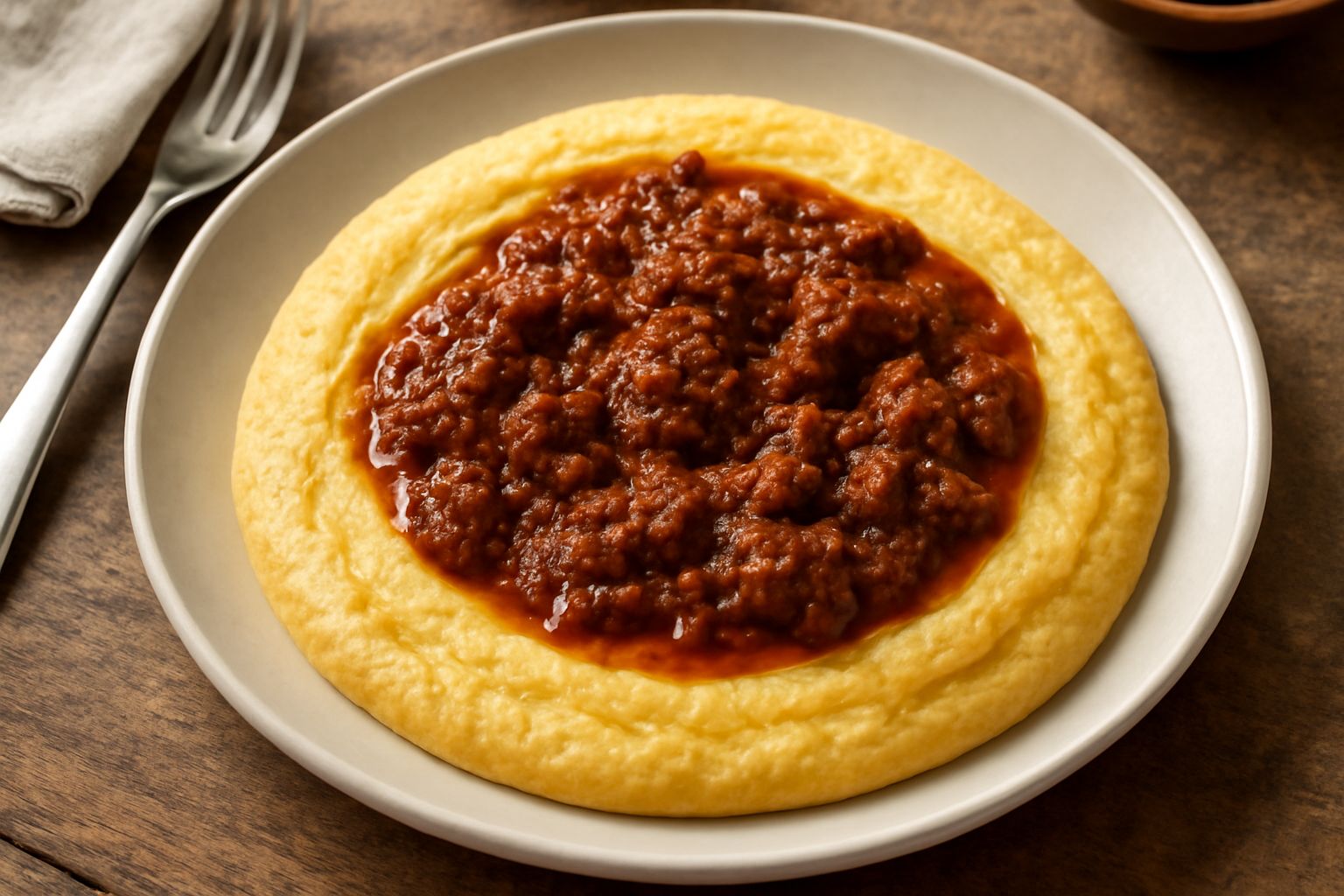 Polenta al sugo di carne