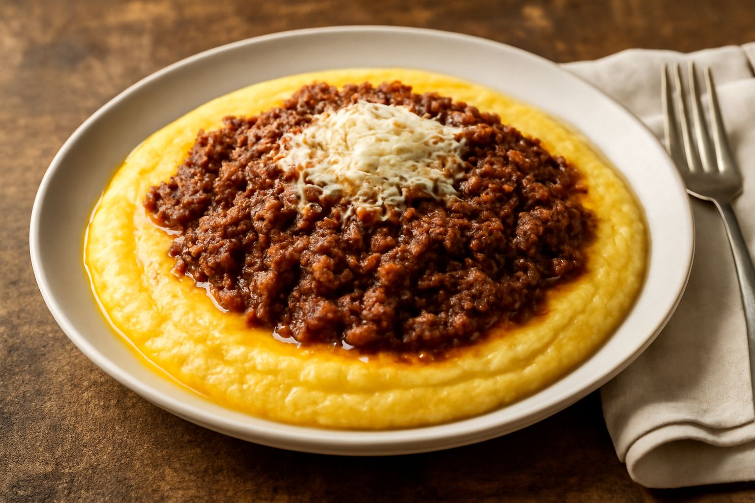 Polenta alla bolognese