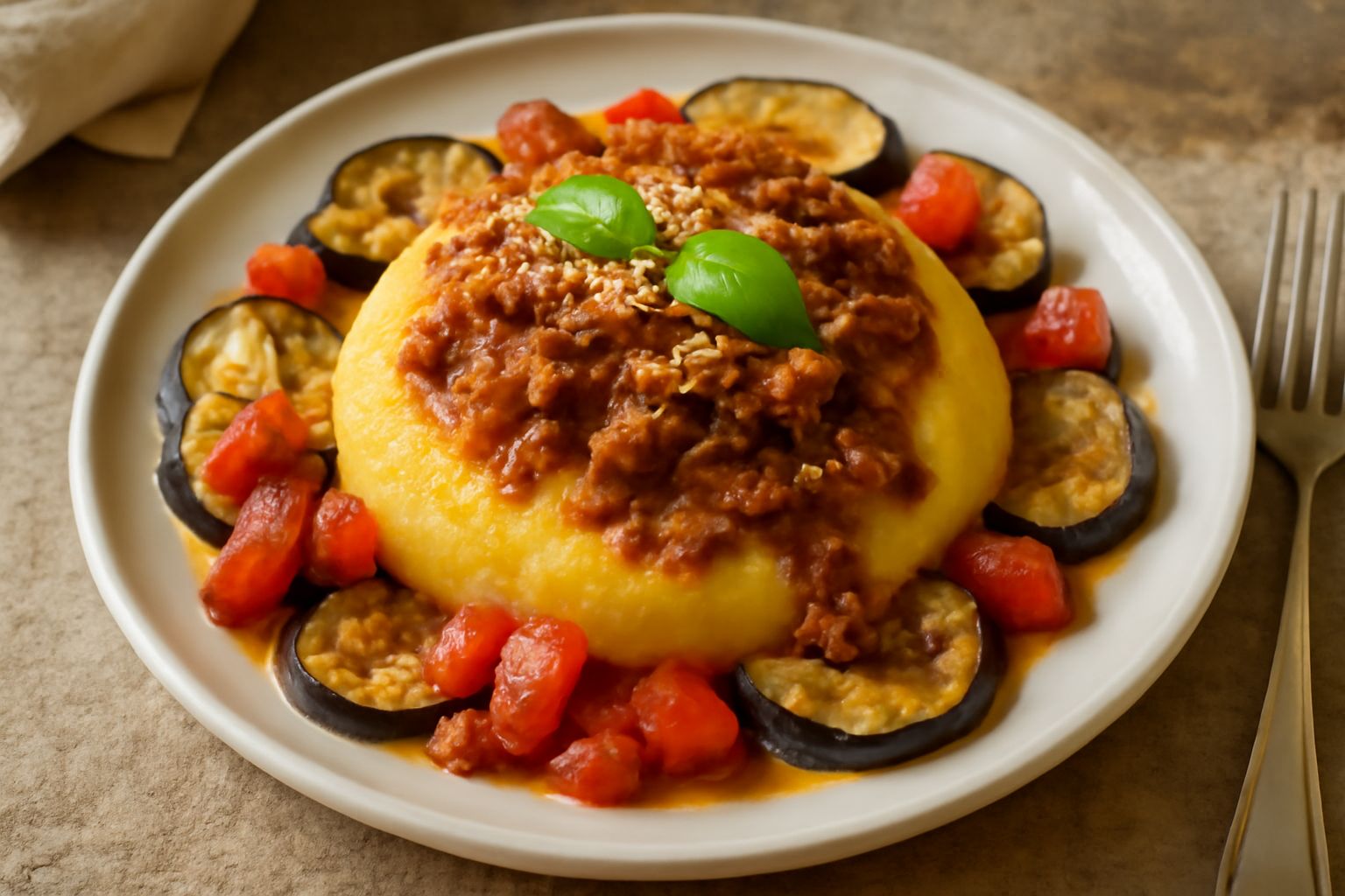 Polenta alla siciliana