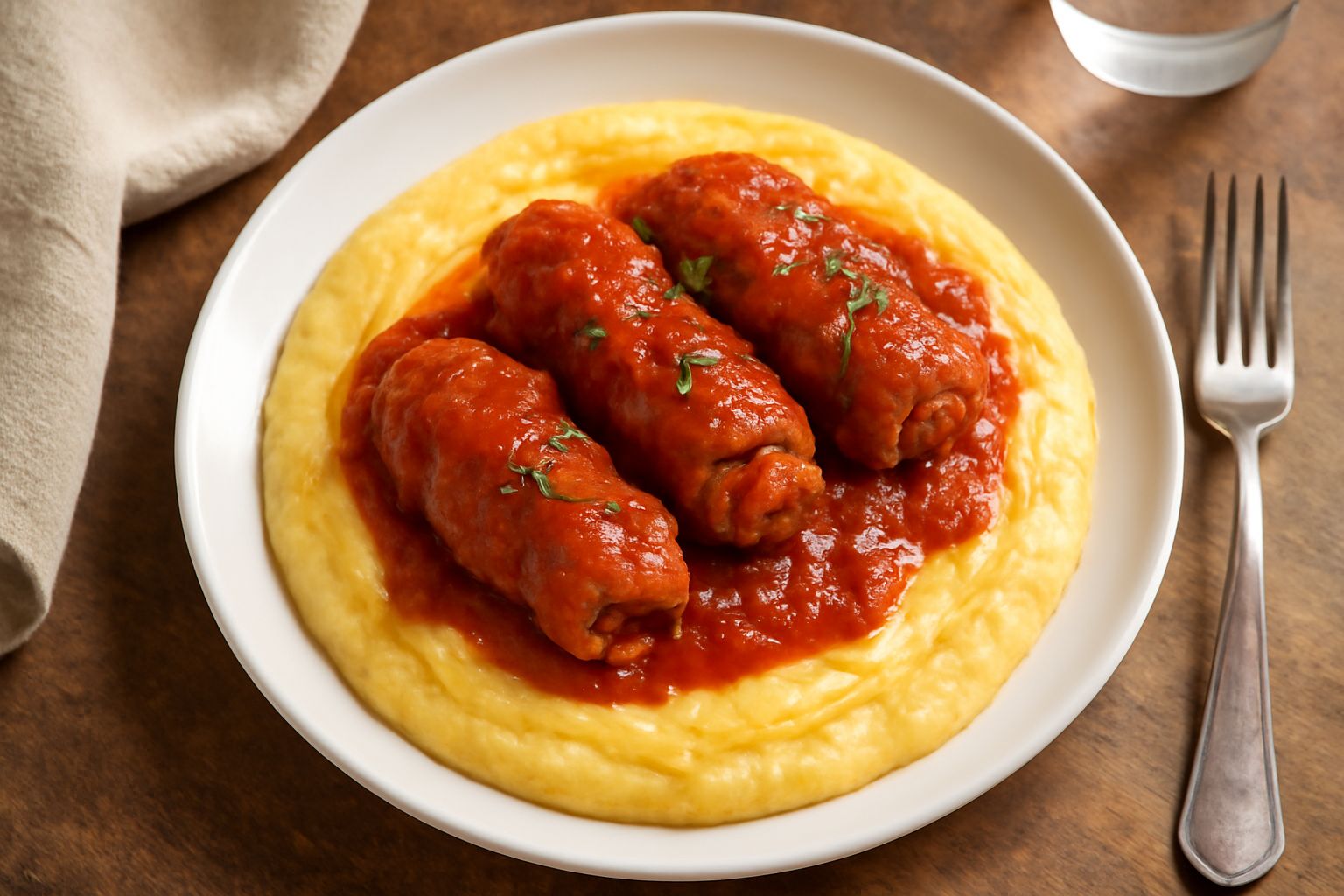Polenta con braciole