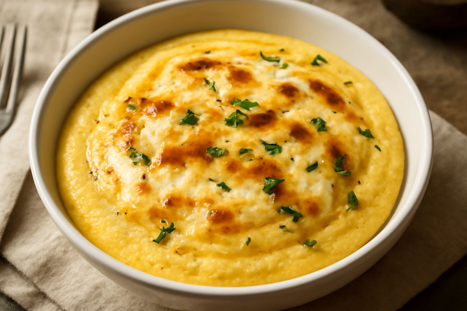 Polenta con formaggi locali