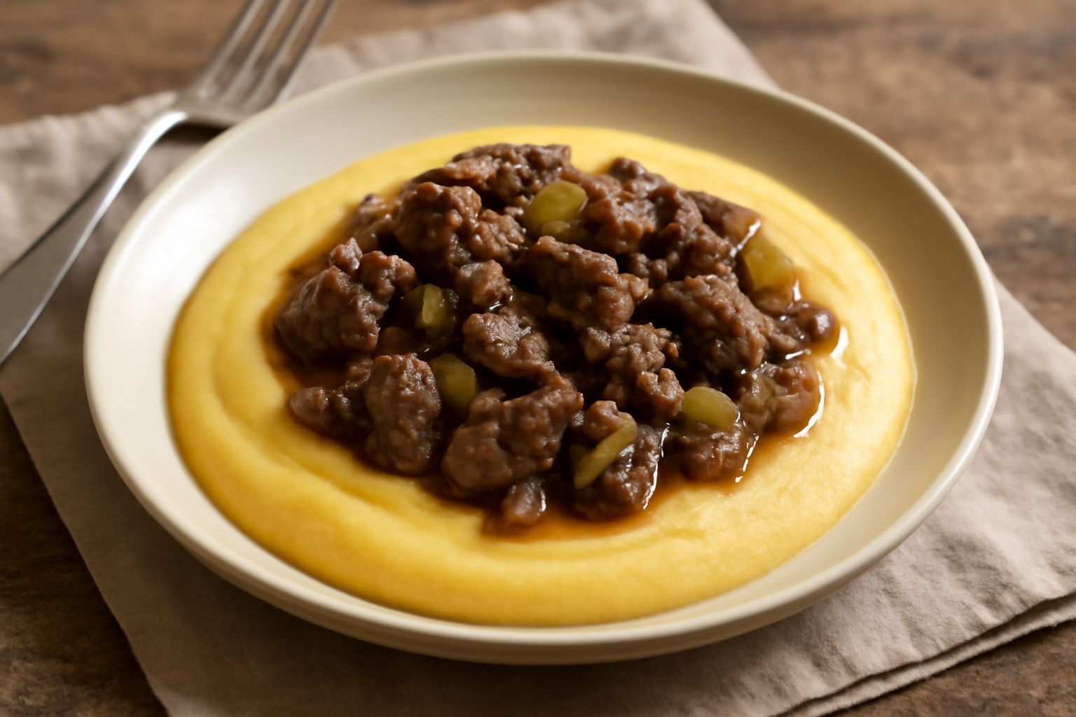 Polenta con i fegati