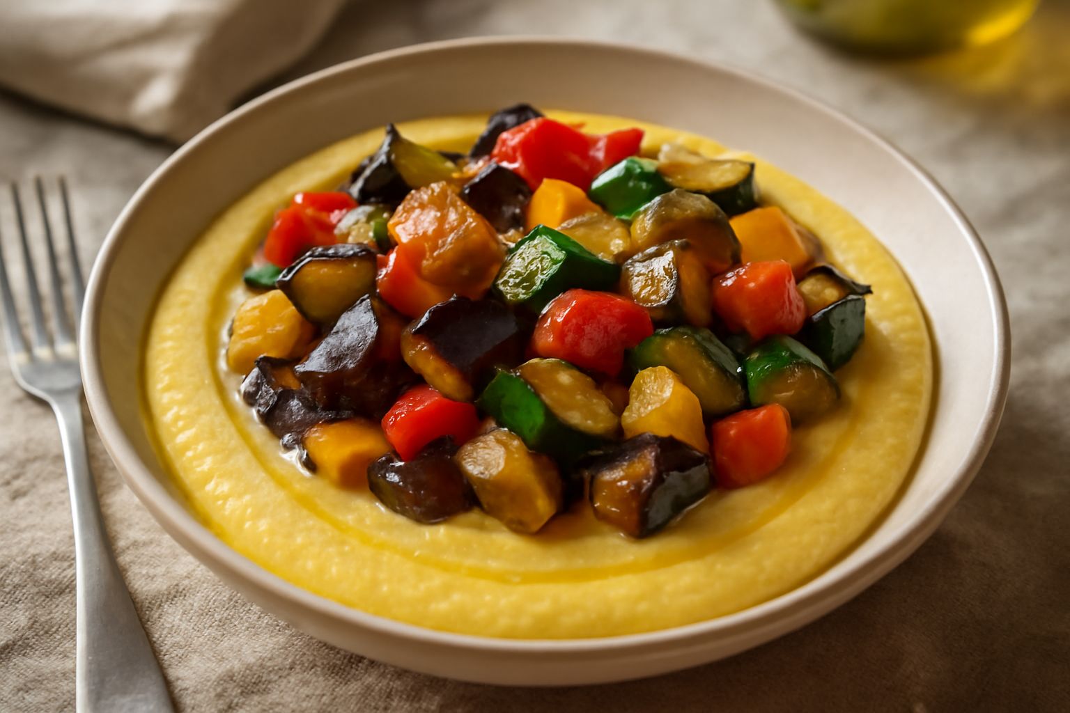 Polenta con le verdure