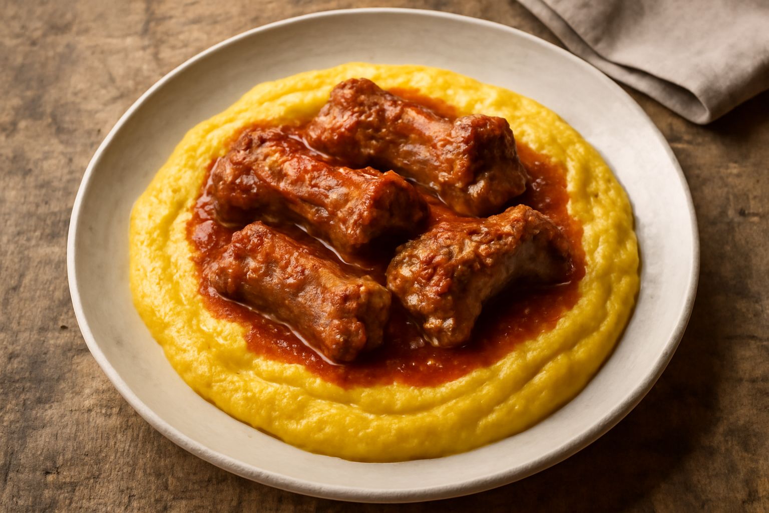 Polenta con spuntature