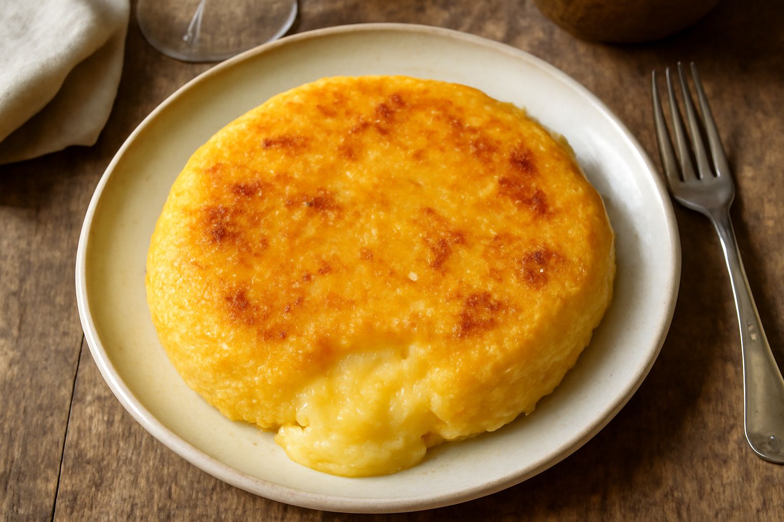 Polenta concia in crosta