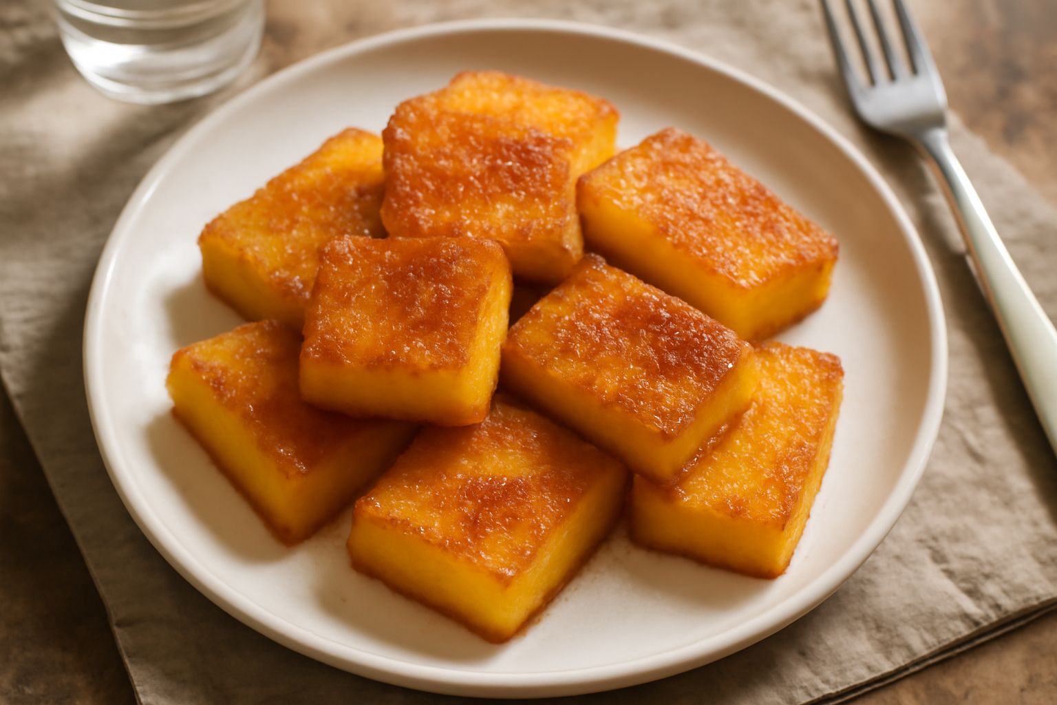 Polenta dolce fritta