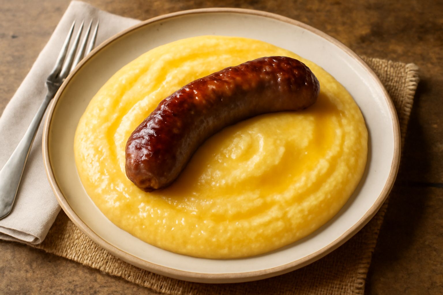 Polenta e lucanega