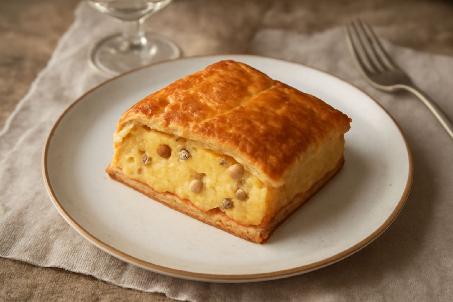 Polenta e osei in crosta