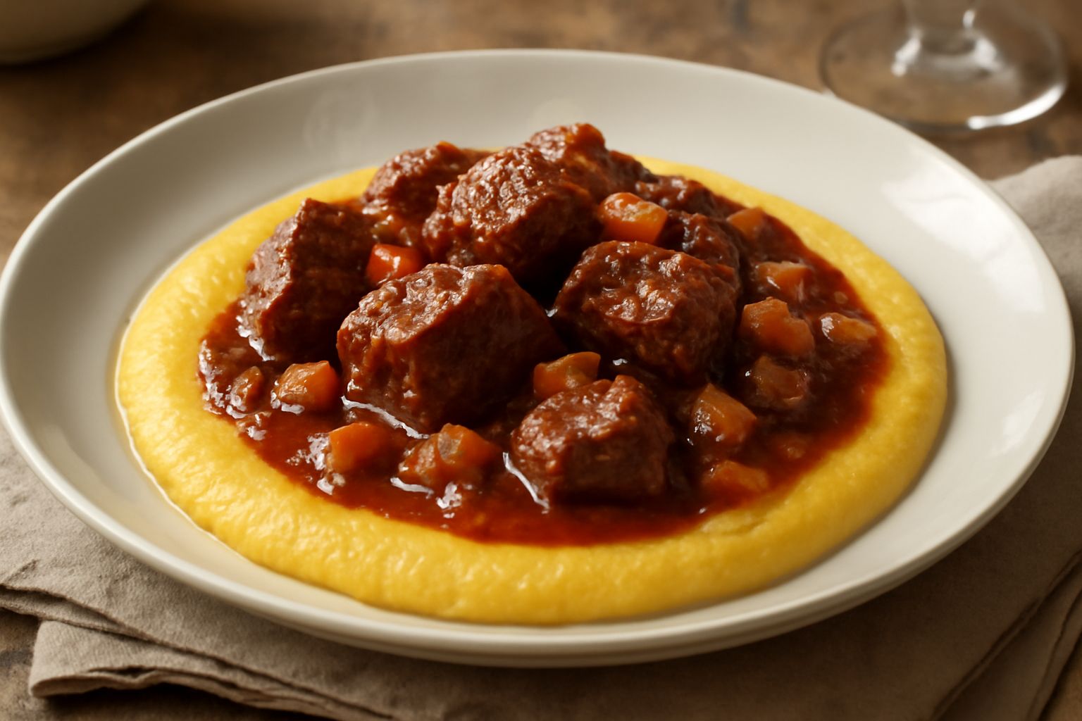 Polenta e spezzatino