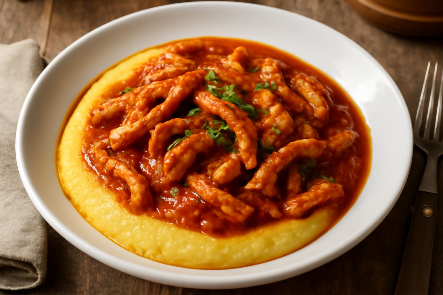 Polenta e trippa