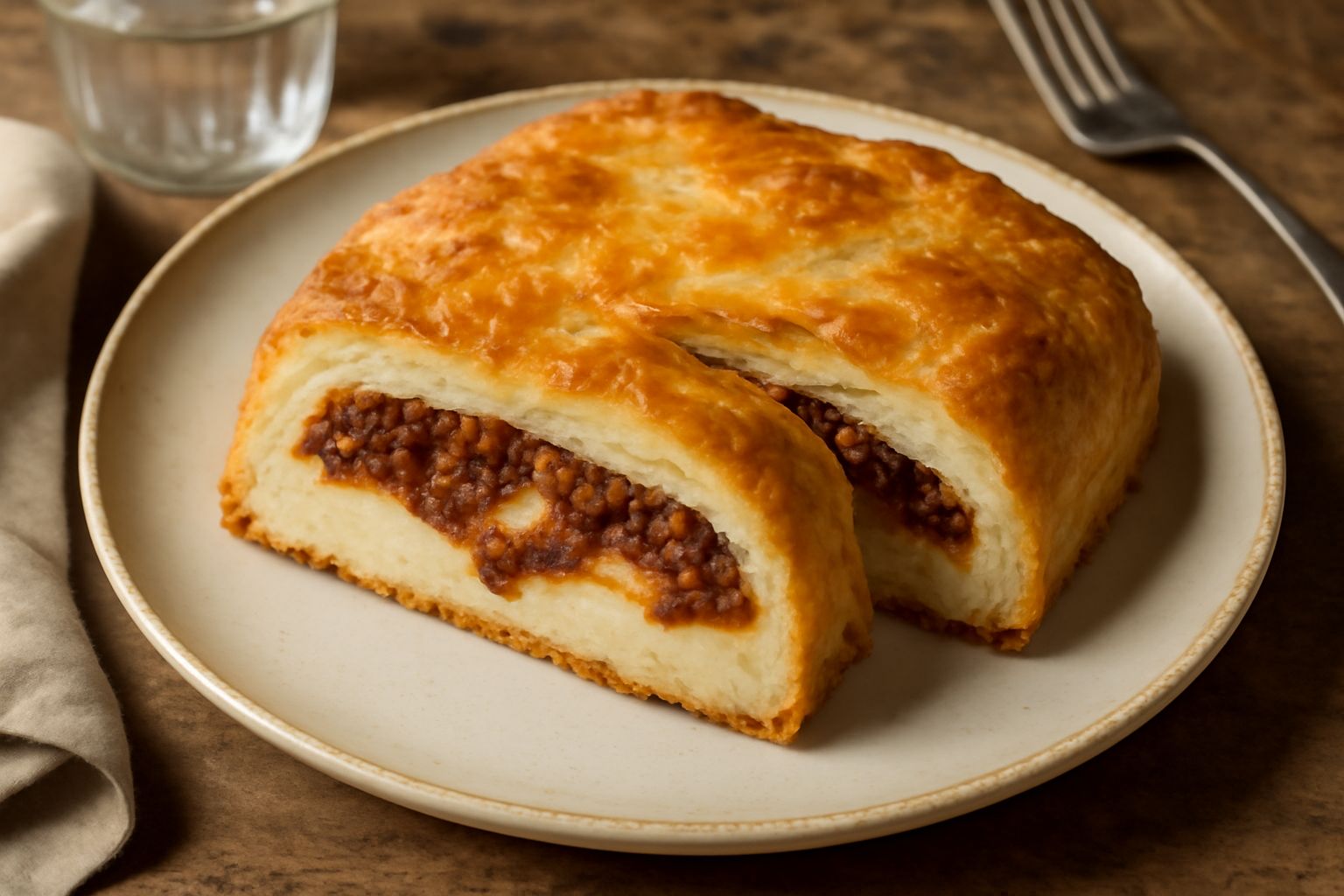 Polenta pasticciada in sfoglia