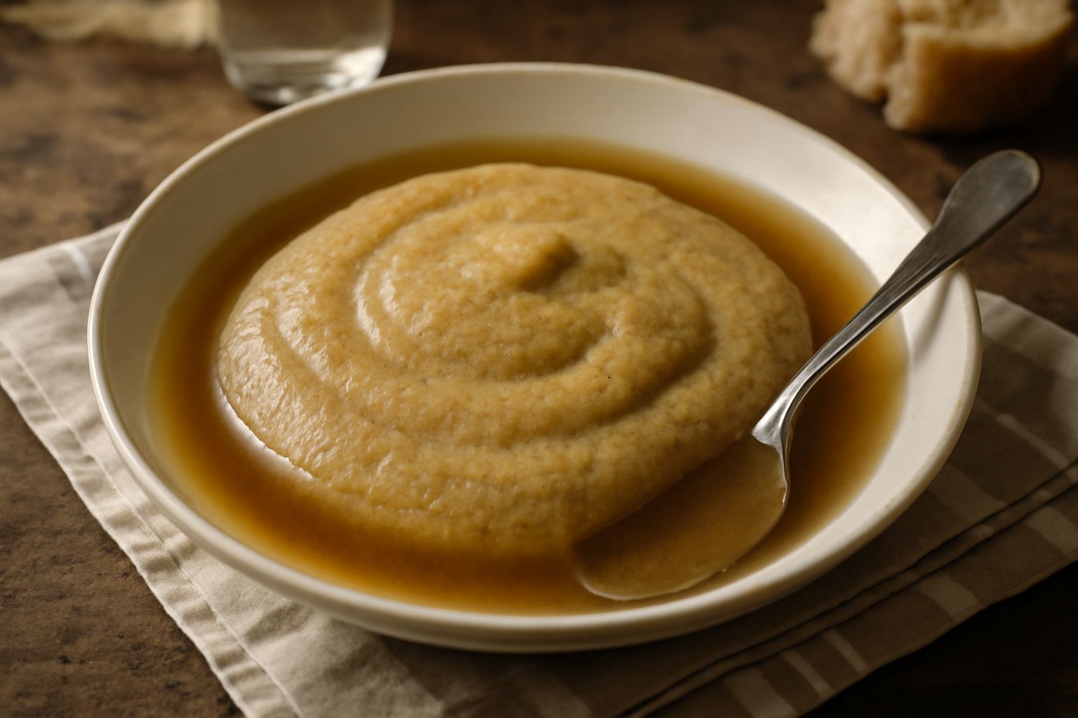 Polenta taragna in brodo