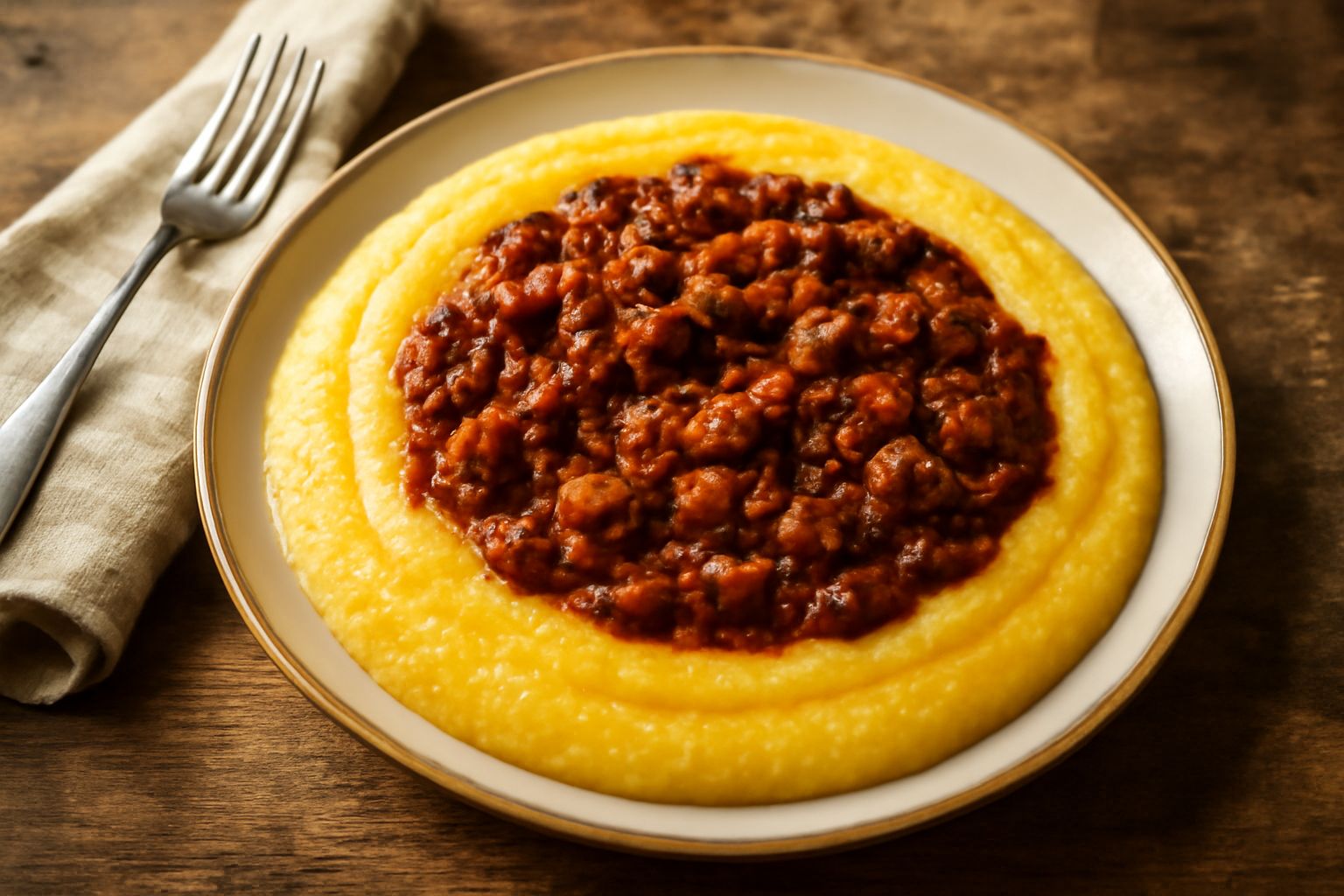 Polentone con ragù