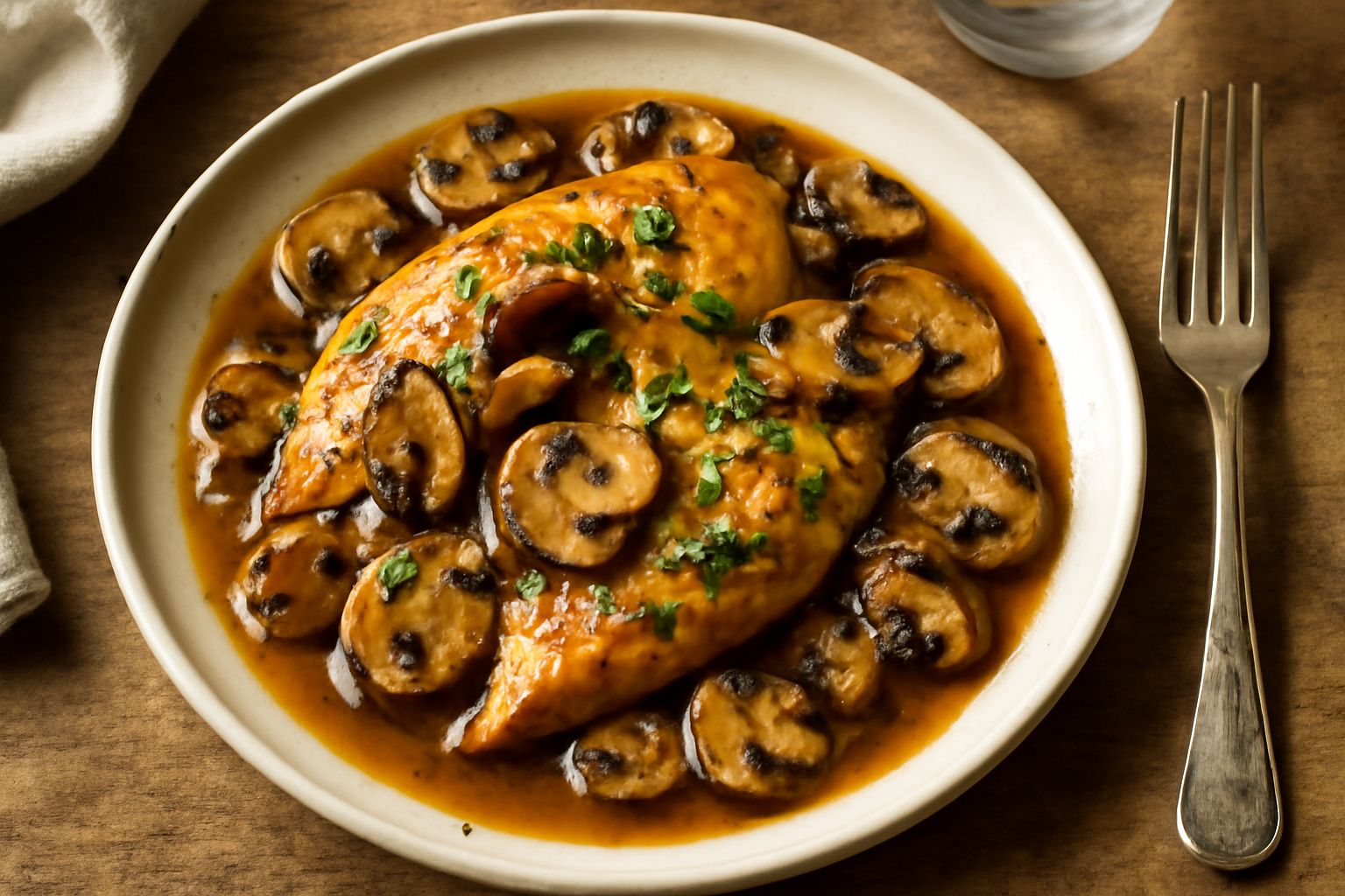 Pollo ai funghi