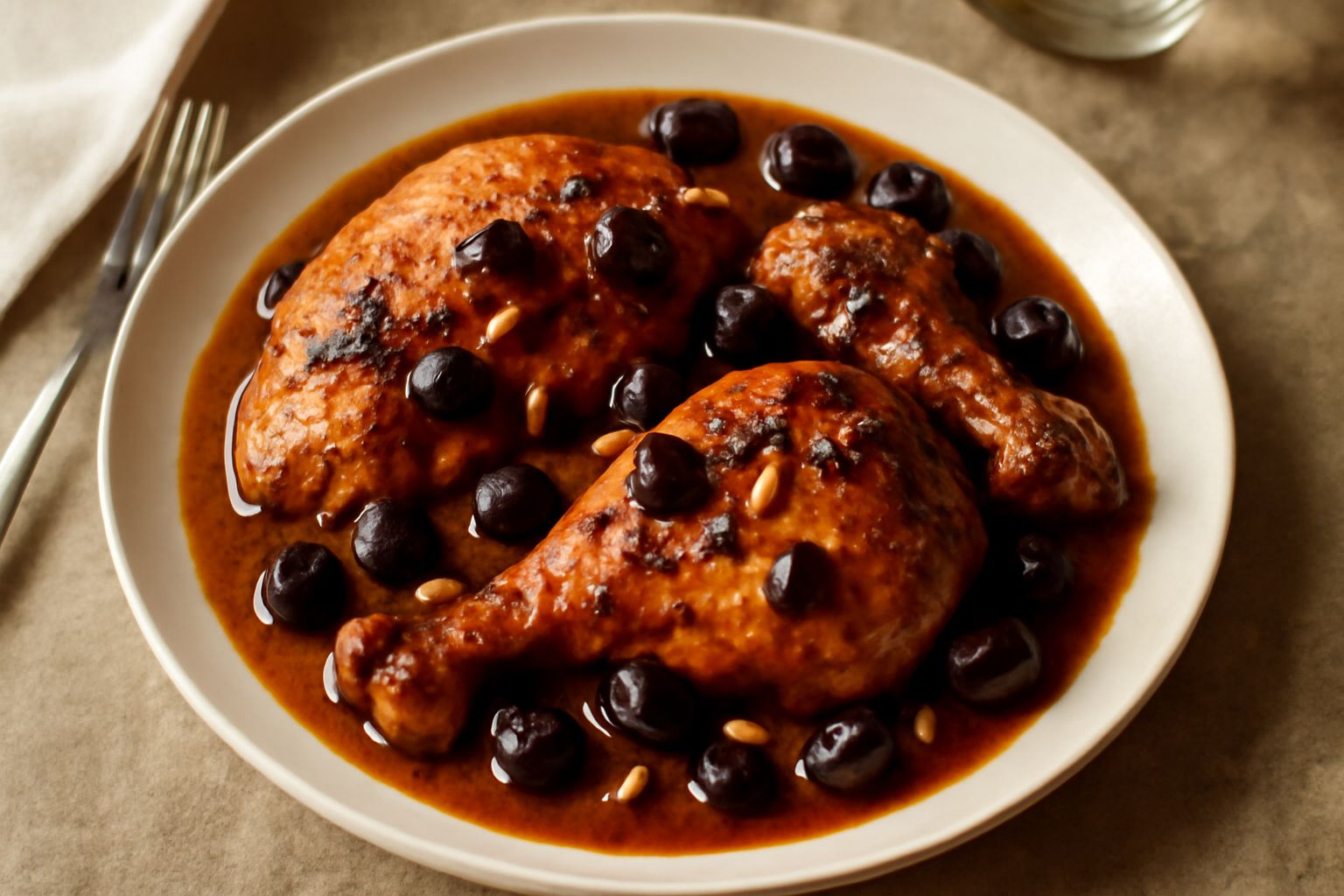 Pollo alla ligure