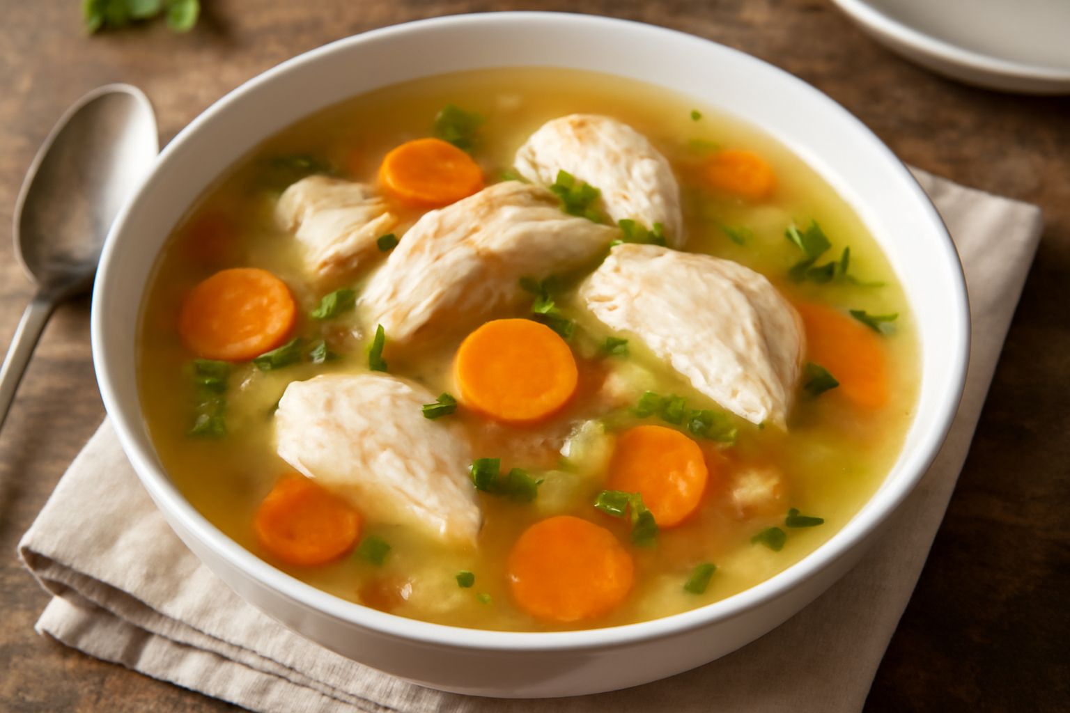Pollo in brodo