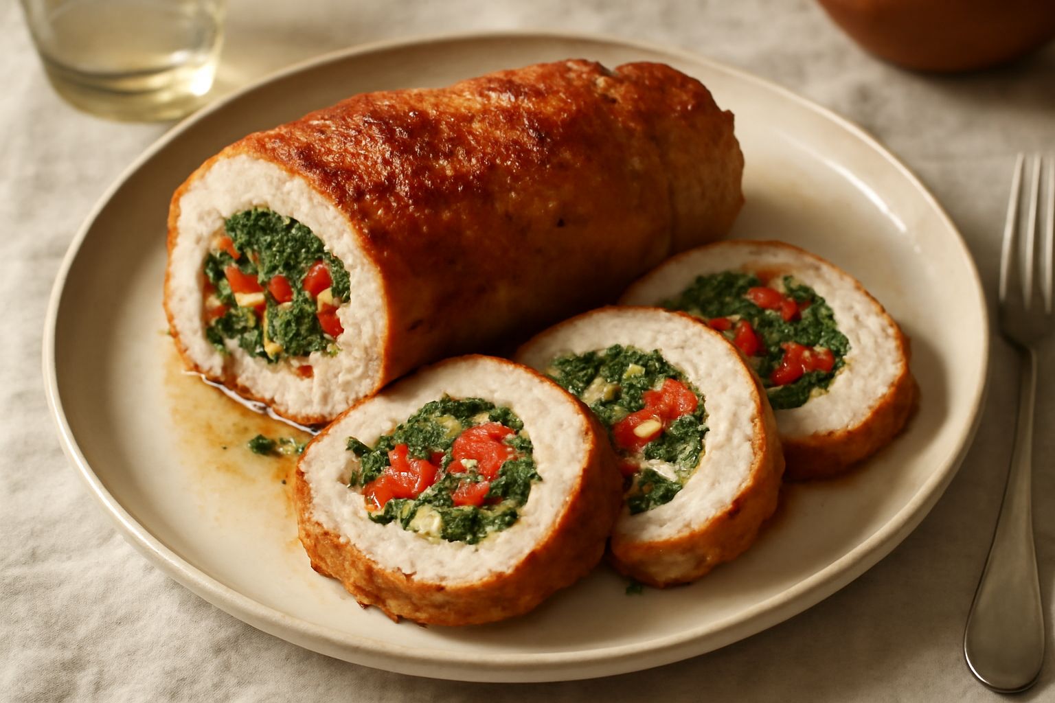 Pollo in porchetta