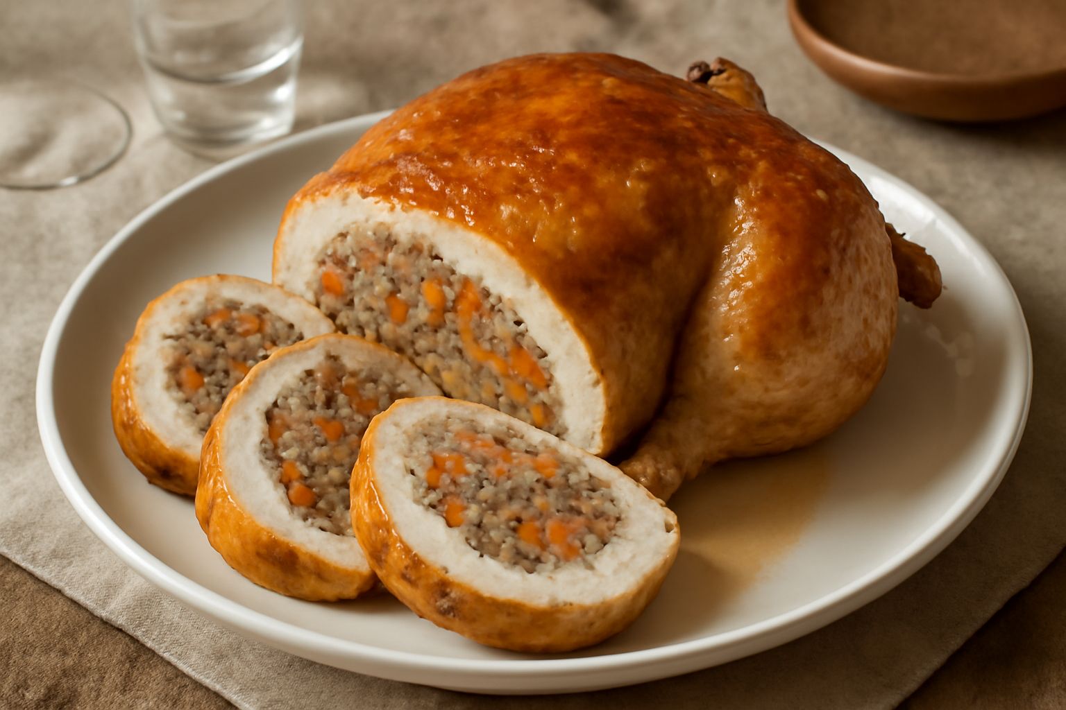 Pollo ripieno alla piemontese