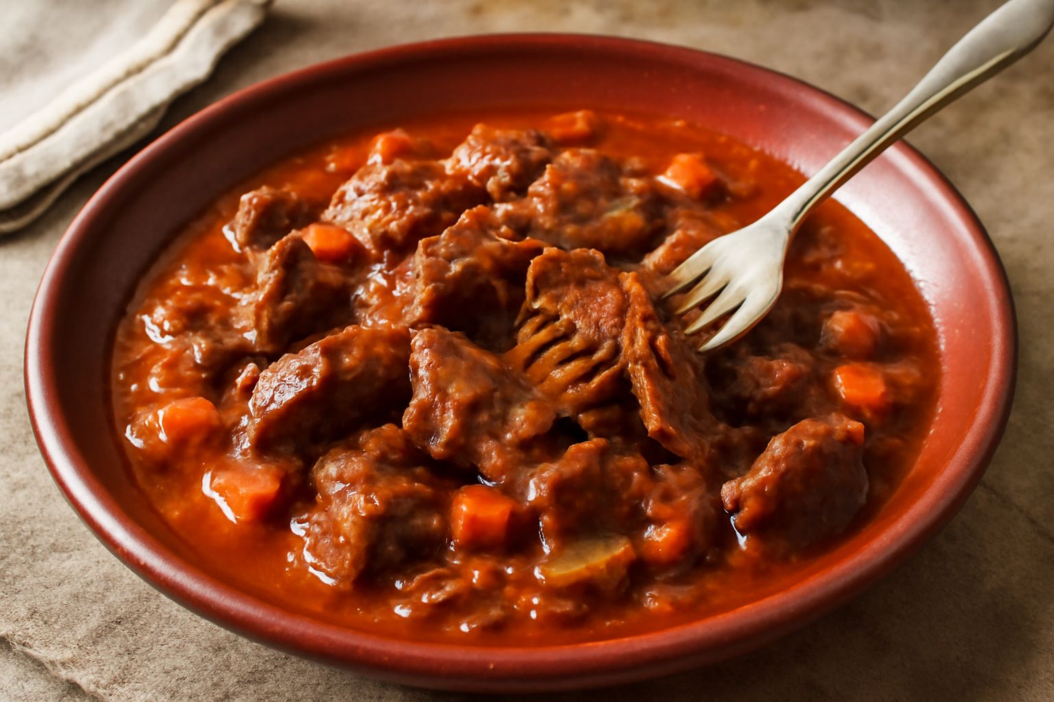 Polmone cucinato in sugo
