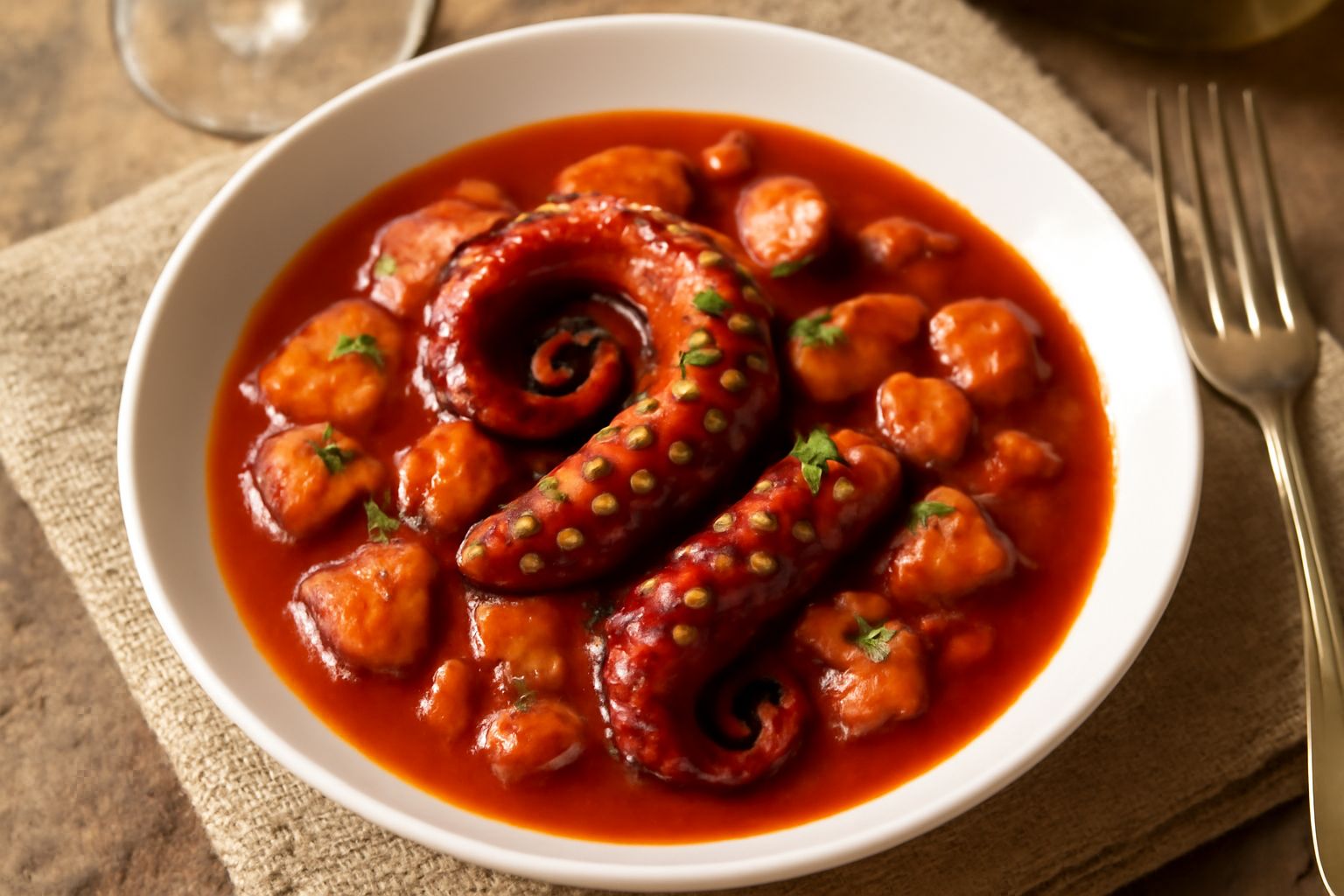 Polpo alla gallurese