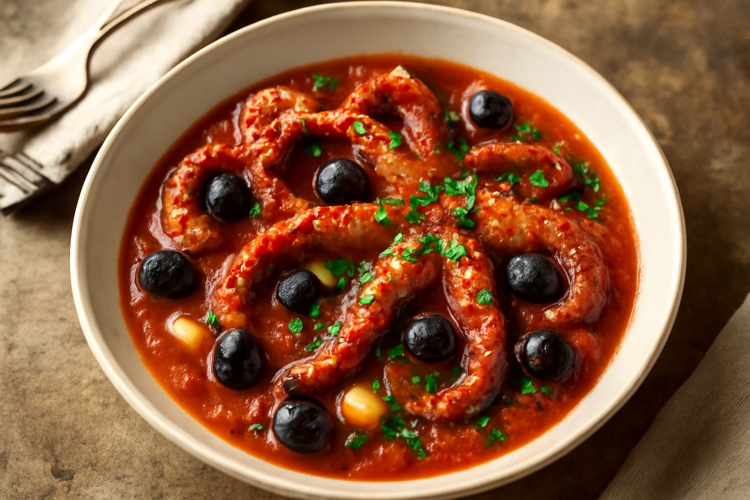 Polpo alla luciana