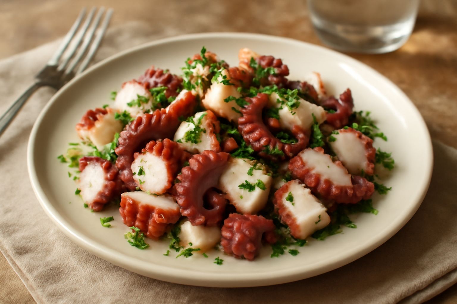 Polpo freddo alla romana