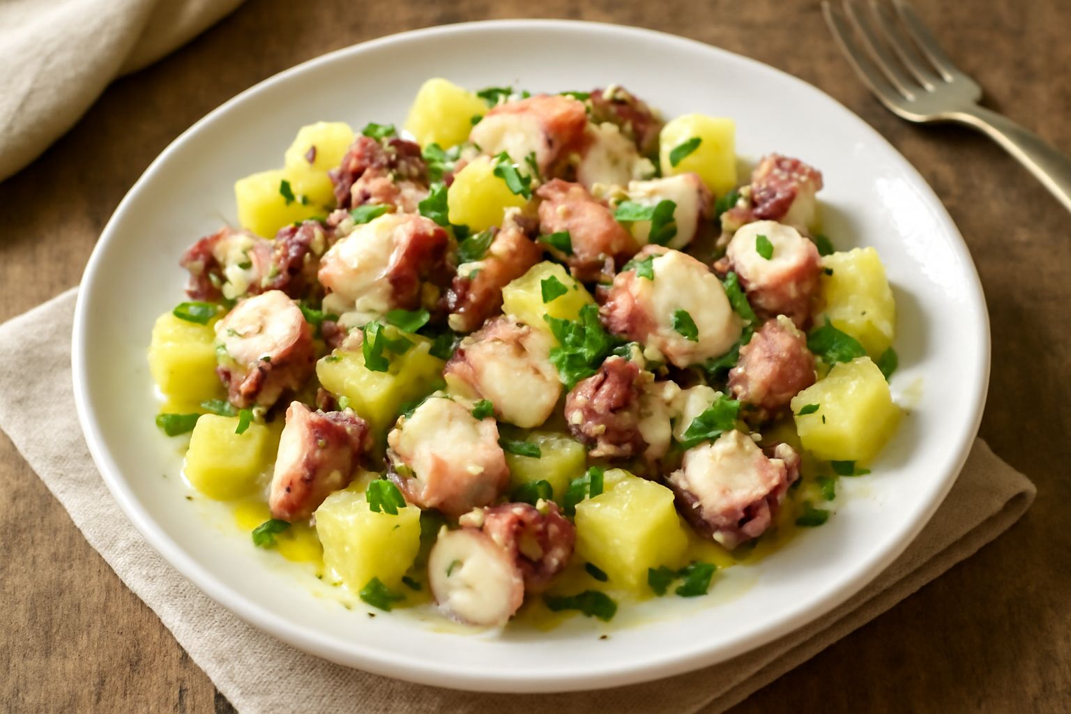 Polpo in insalata fredda