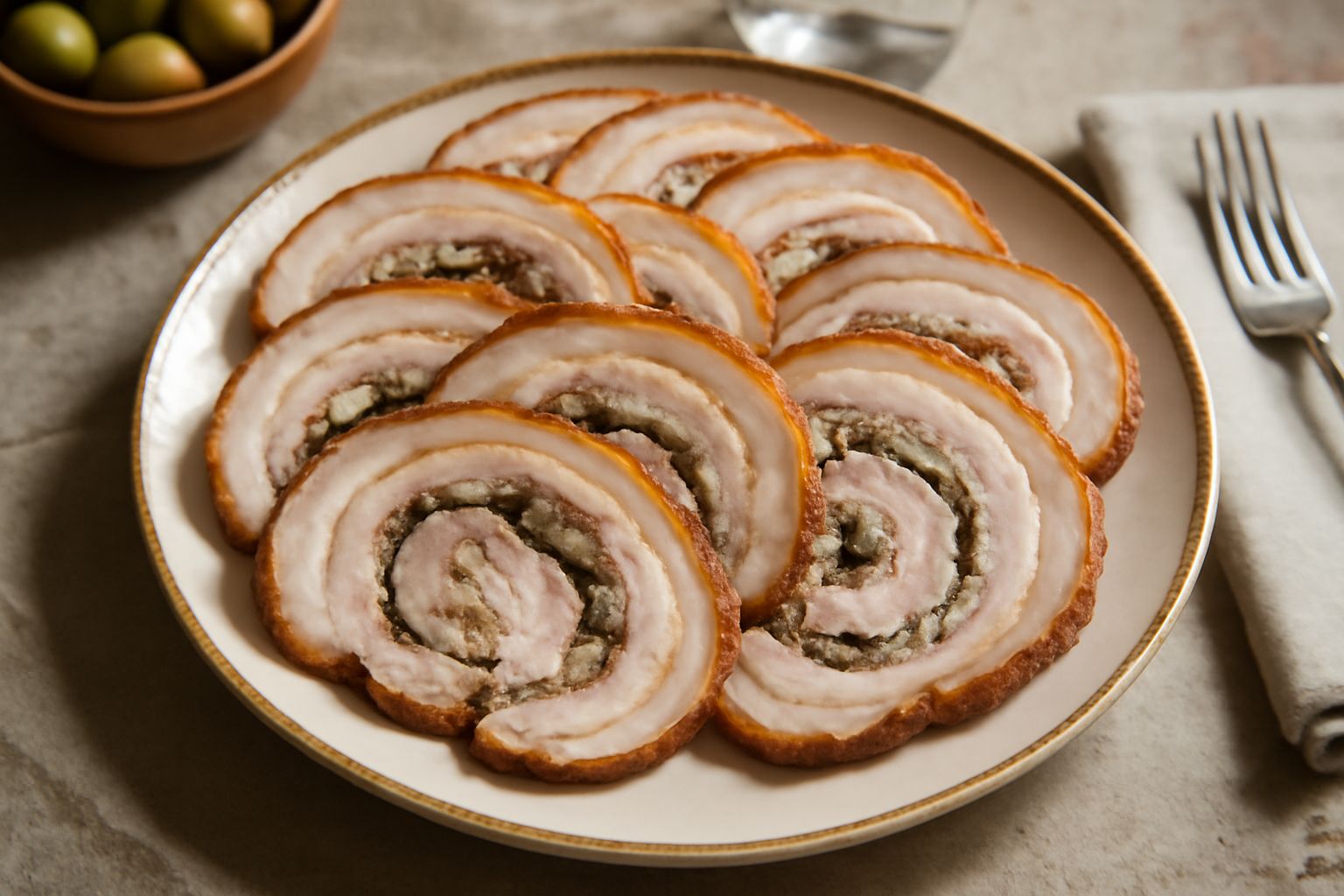 Porchetta di Ariccia in antipasto: come servirla affettata e croccante