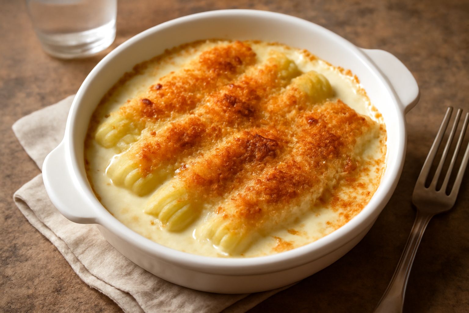 Porro gratinato