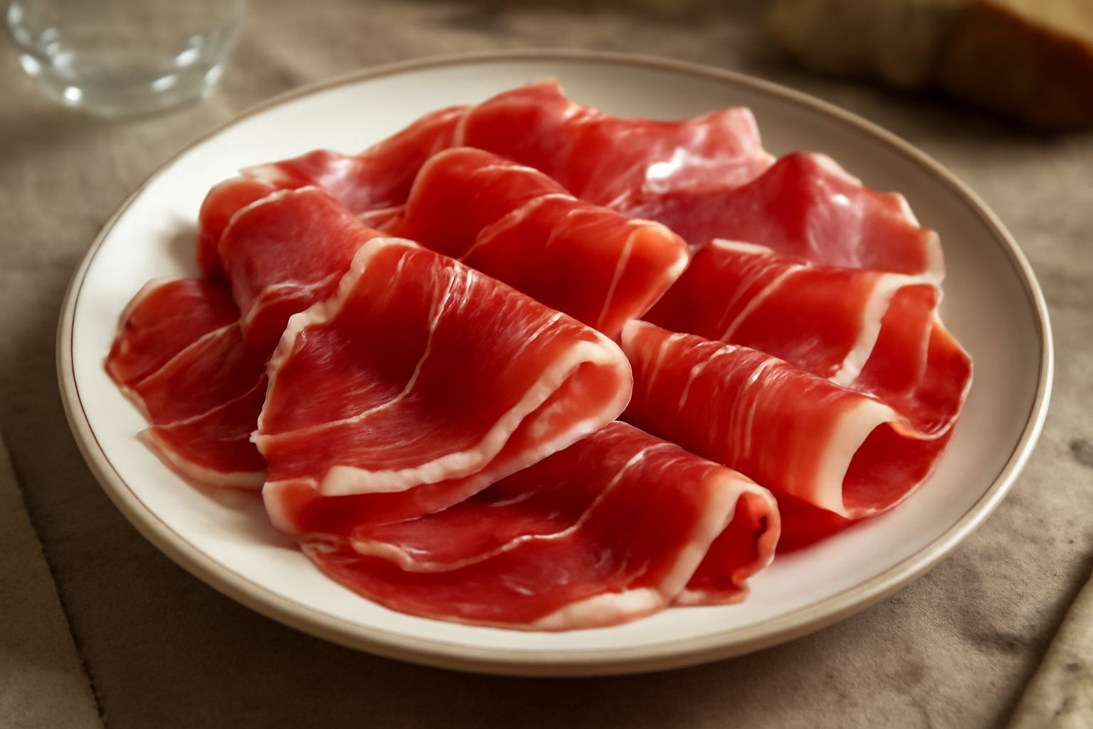 Prosciutto di San Daniele affettato