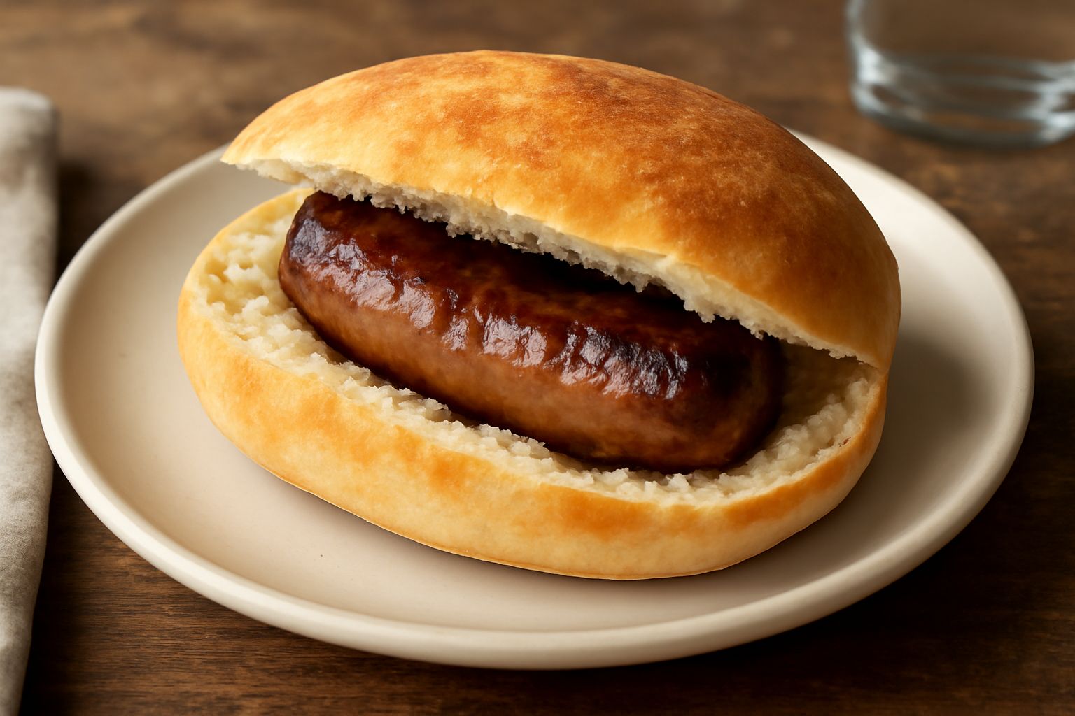 Puccia con salsiccia