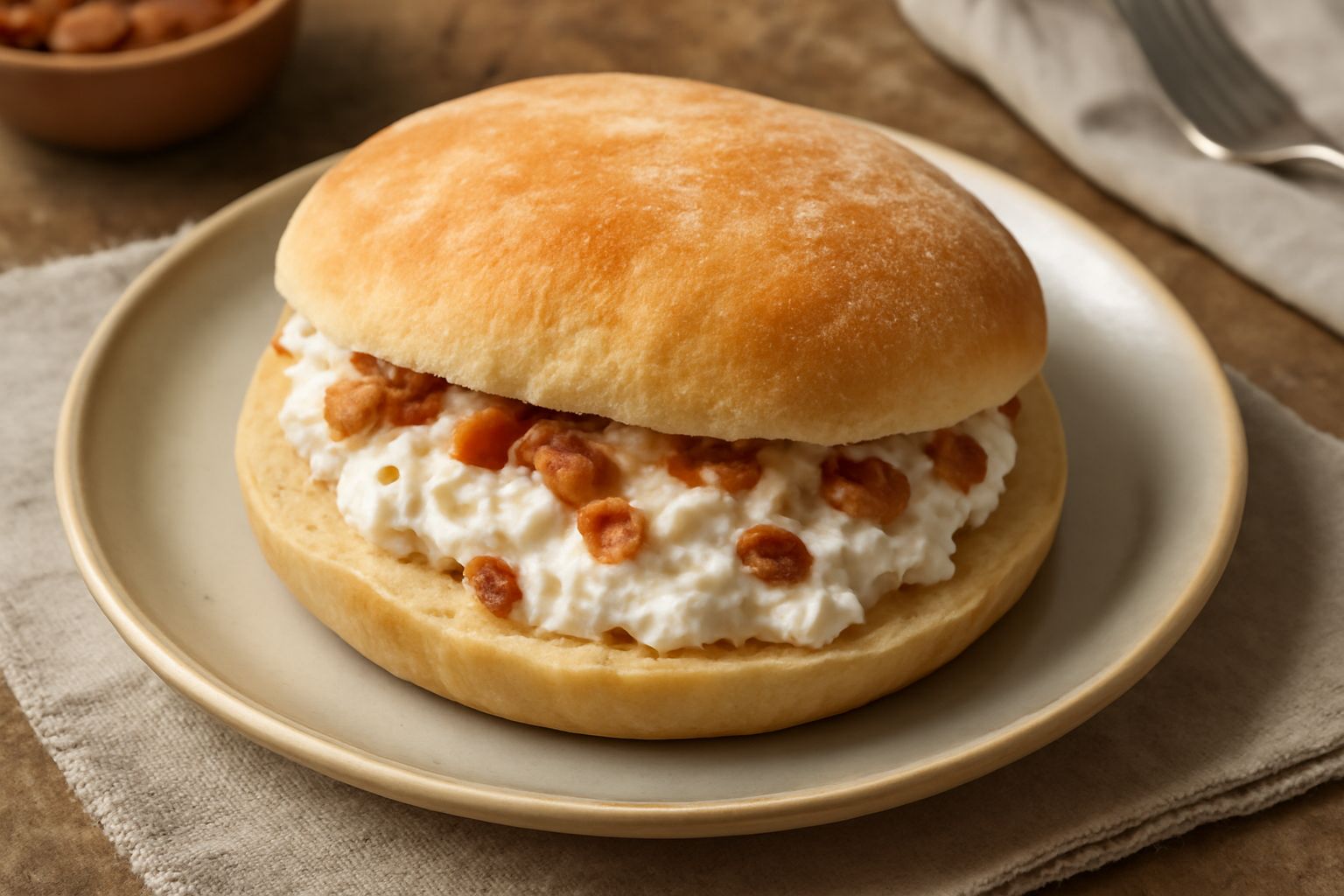 Puccia cu' ricotta e ciccioli