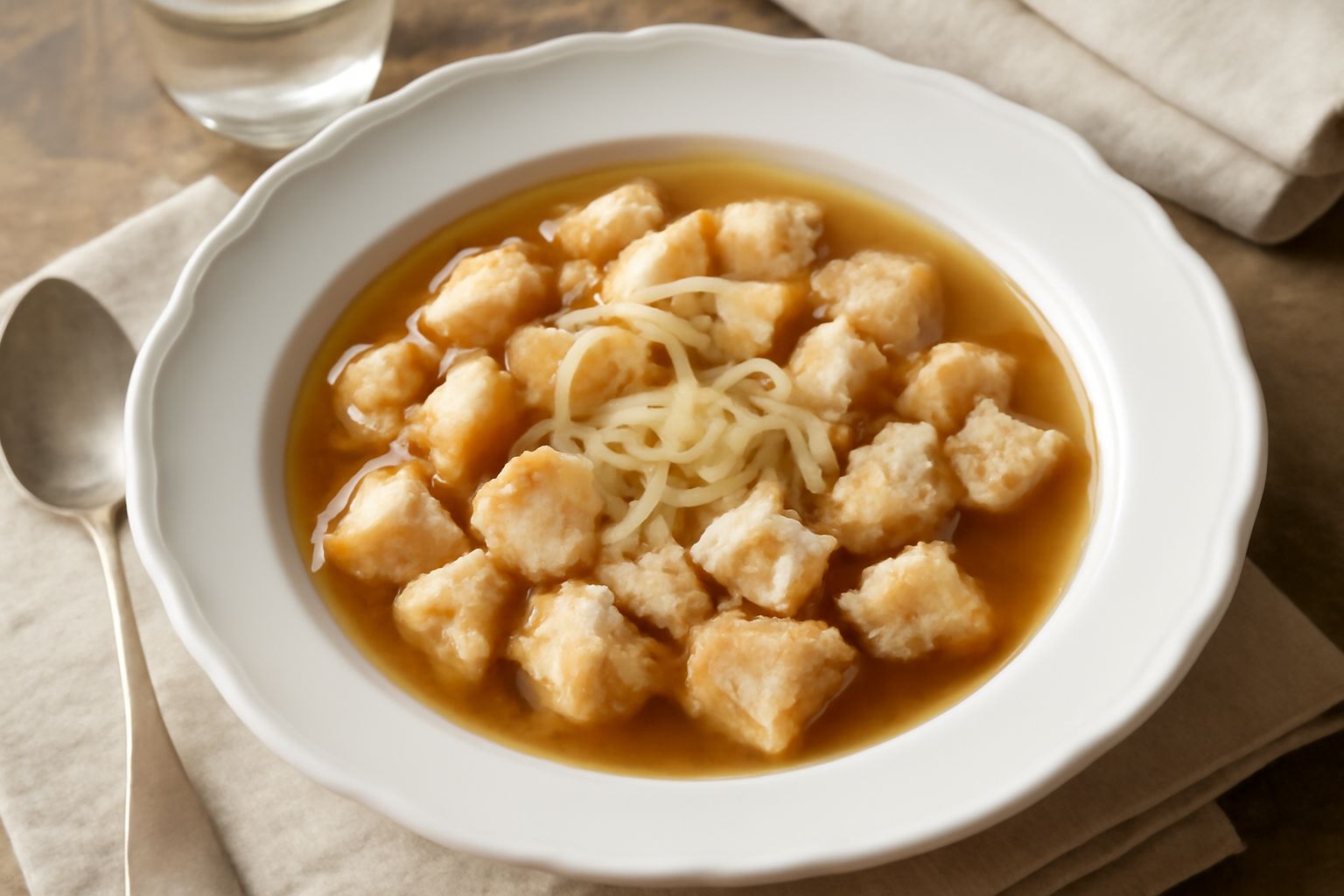 Puccia in brodo