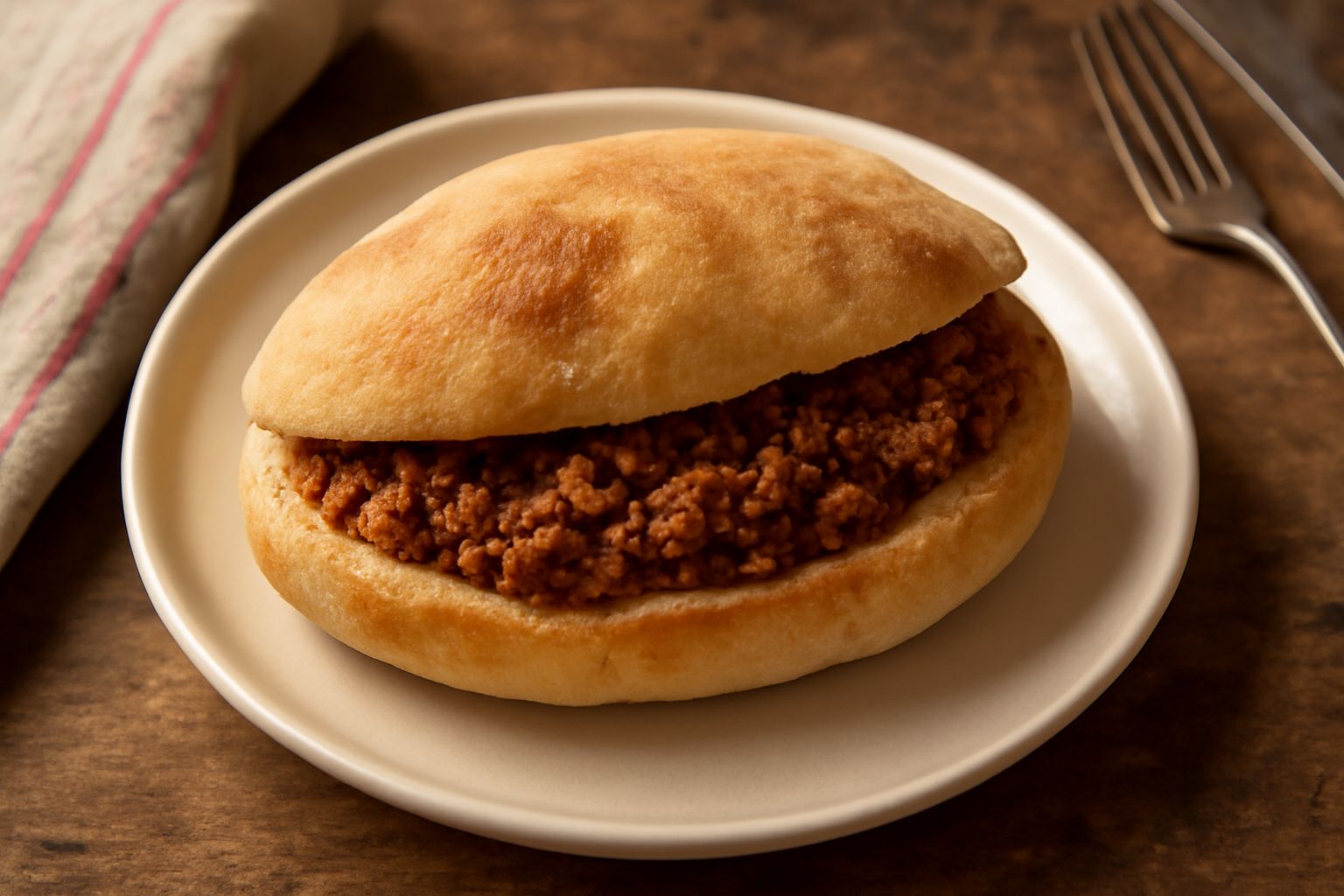Puccia ripiena di ragù