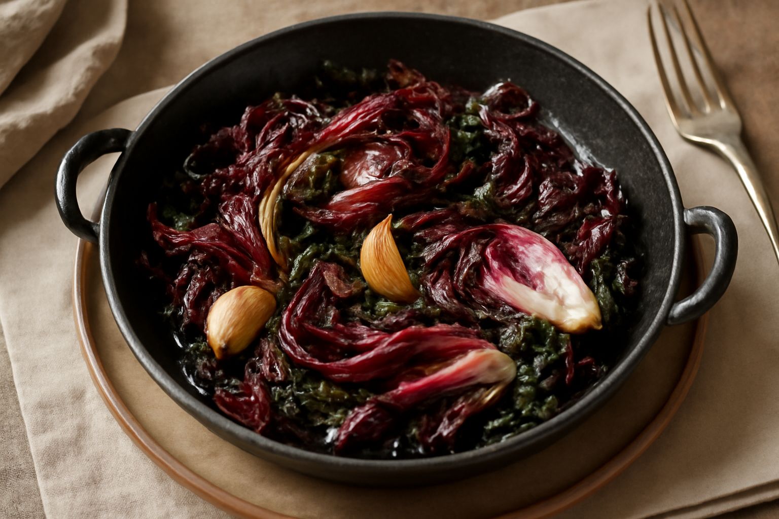 Radicchio di campo ripassato