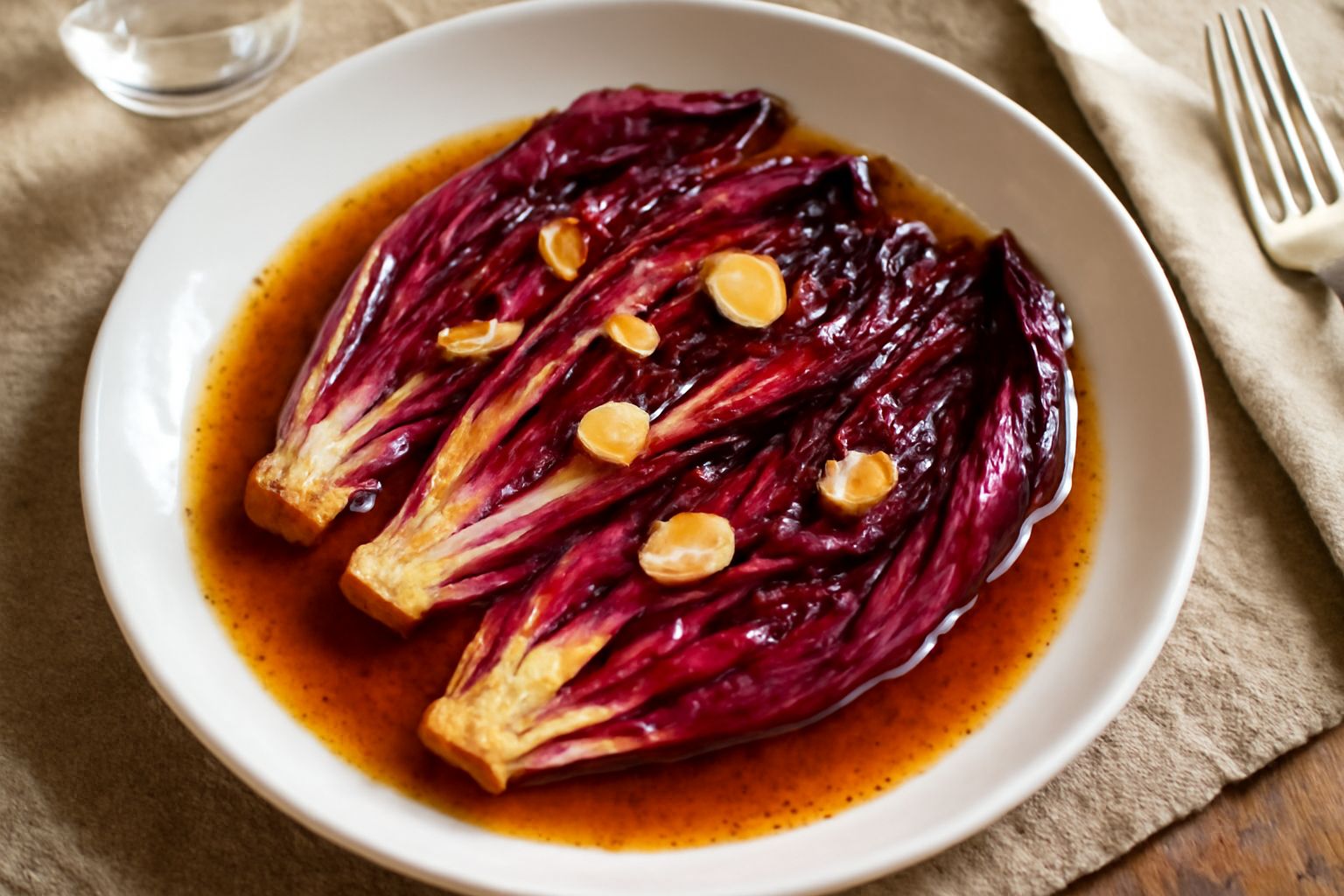 Radicchio in salsa calda