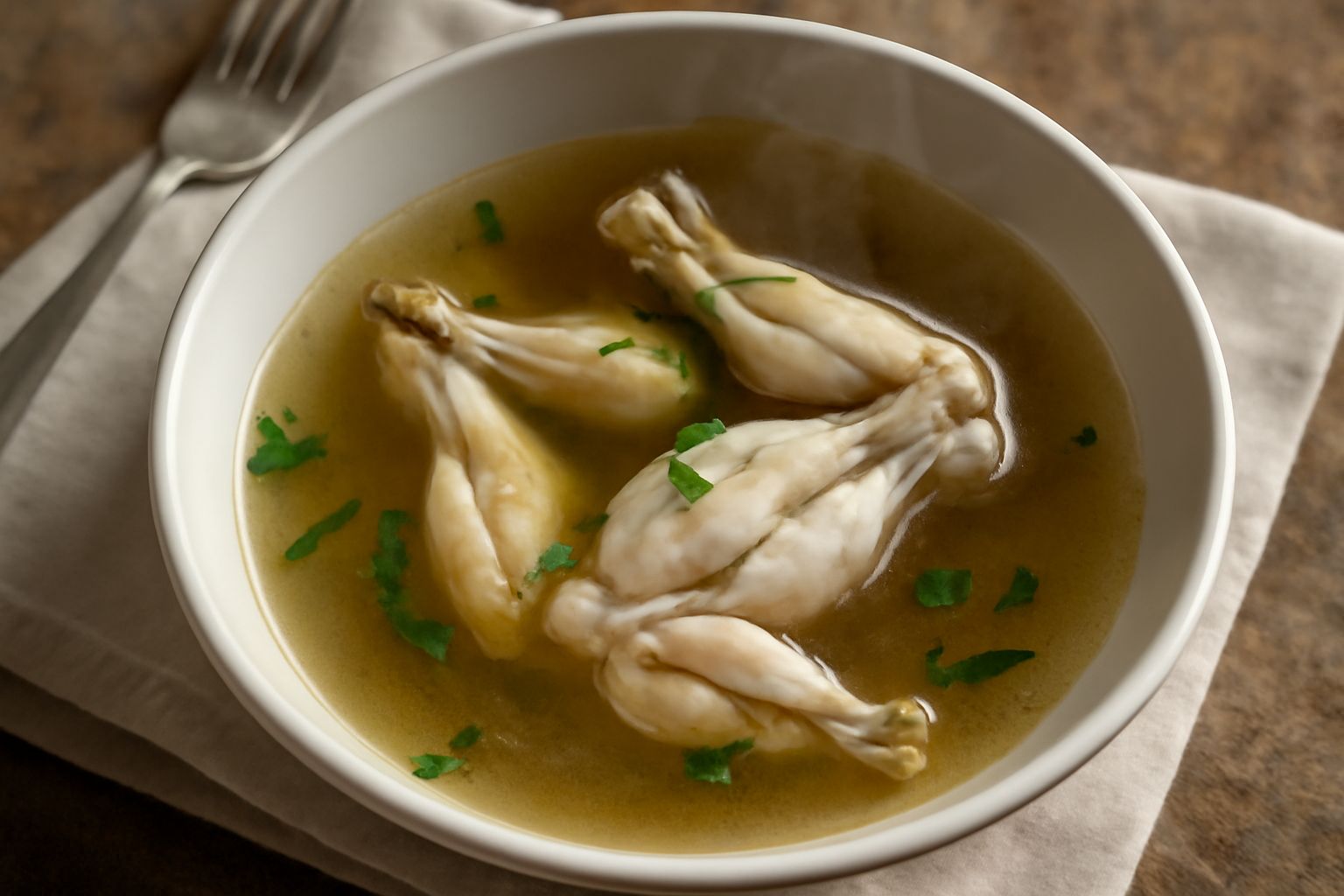 Rana in brodo