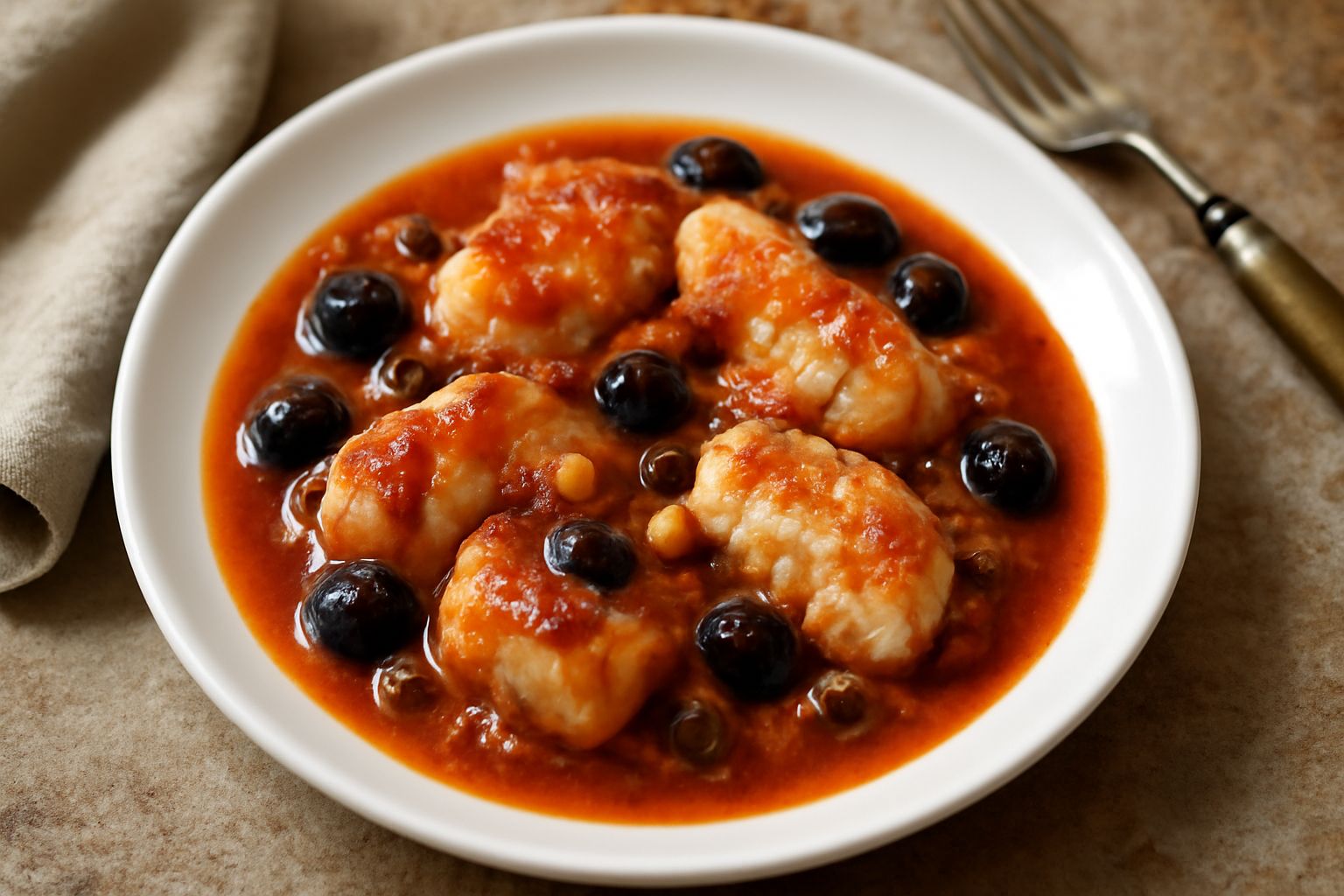 Rana pescatrice in umido