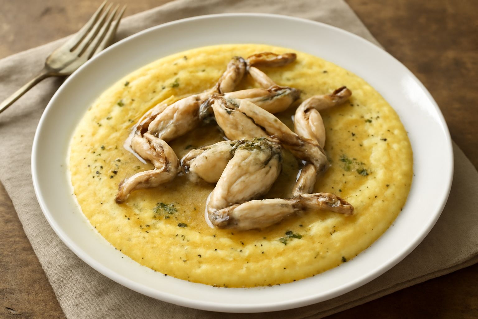 Rane in polenta