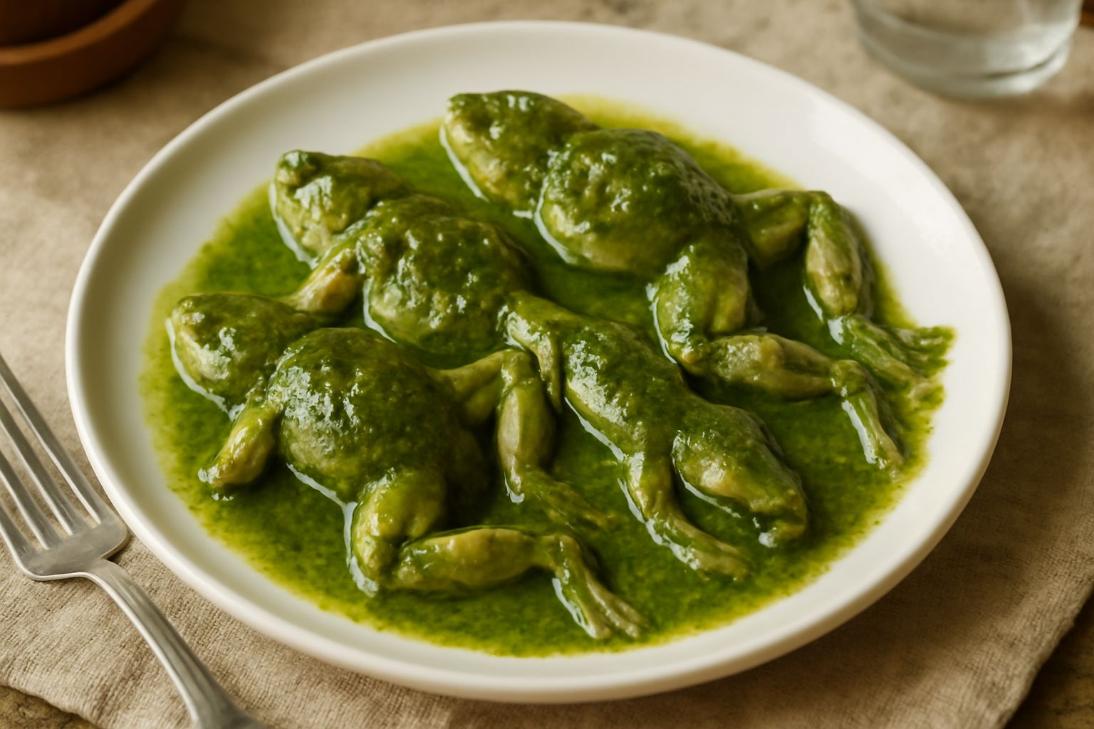Rane in salsa verde
