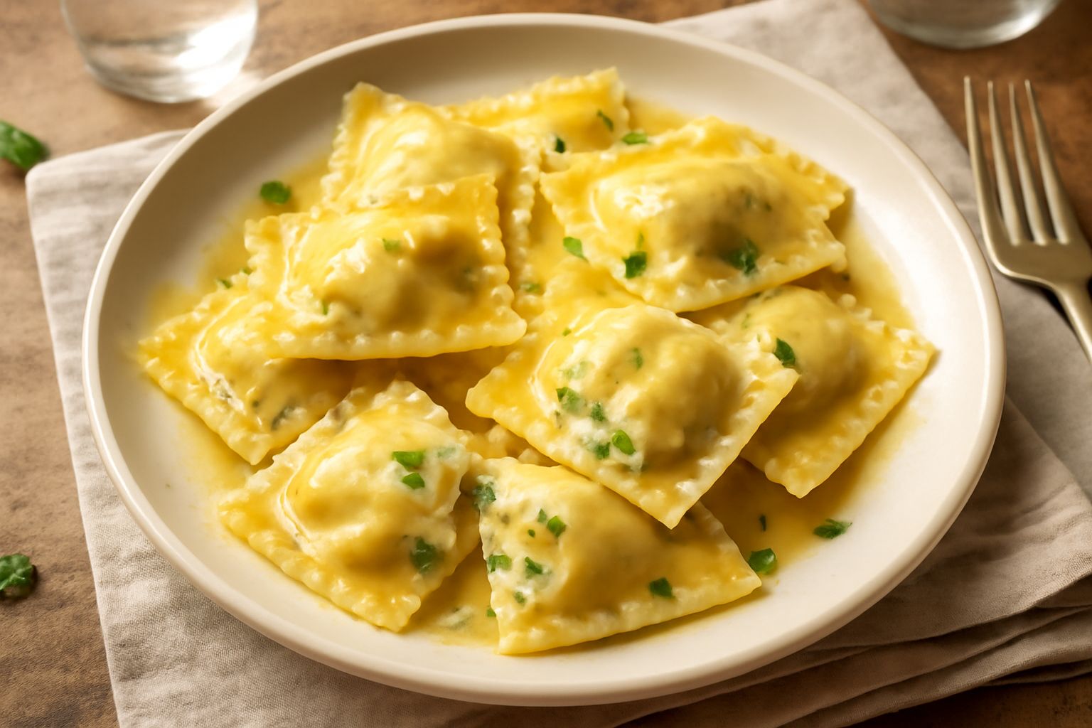Ravioli di branzino