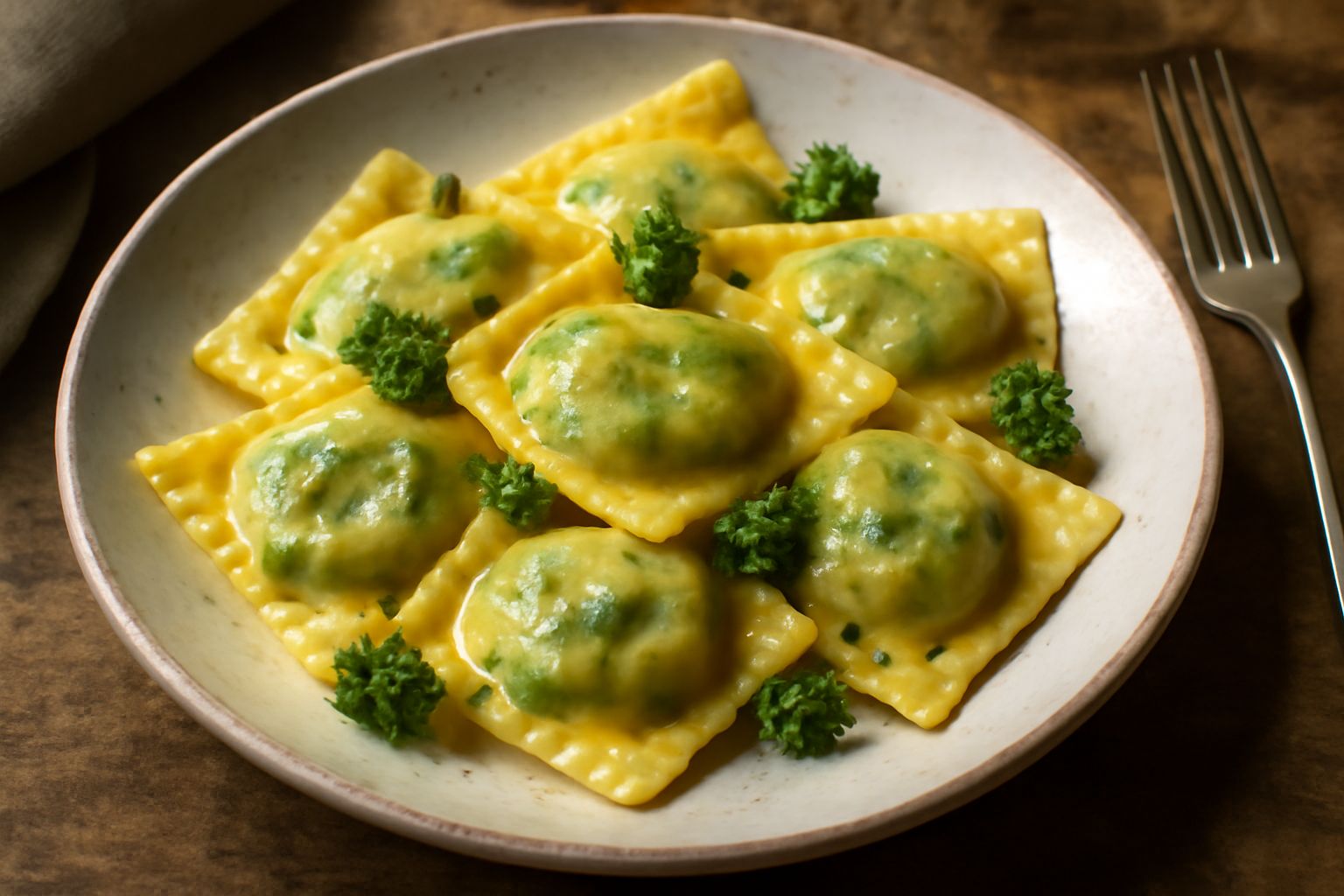 Ravioli di broccolo